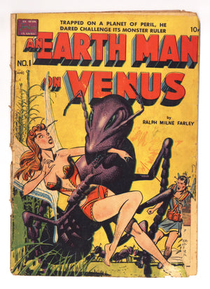Avon Fantasy - An Earth Man on Venus [nn] GD (2.0) (1951) Canadian Edition