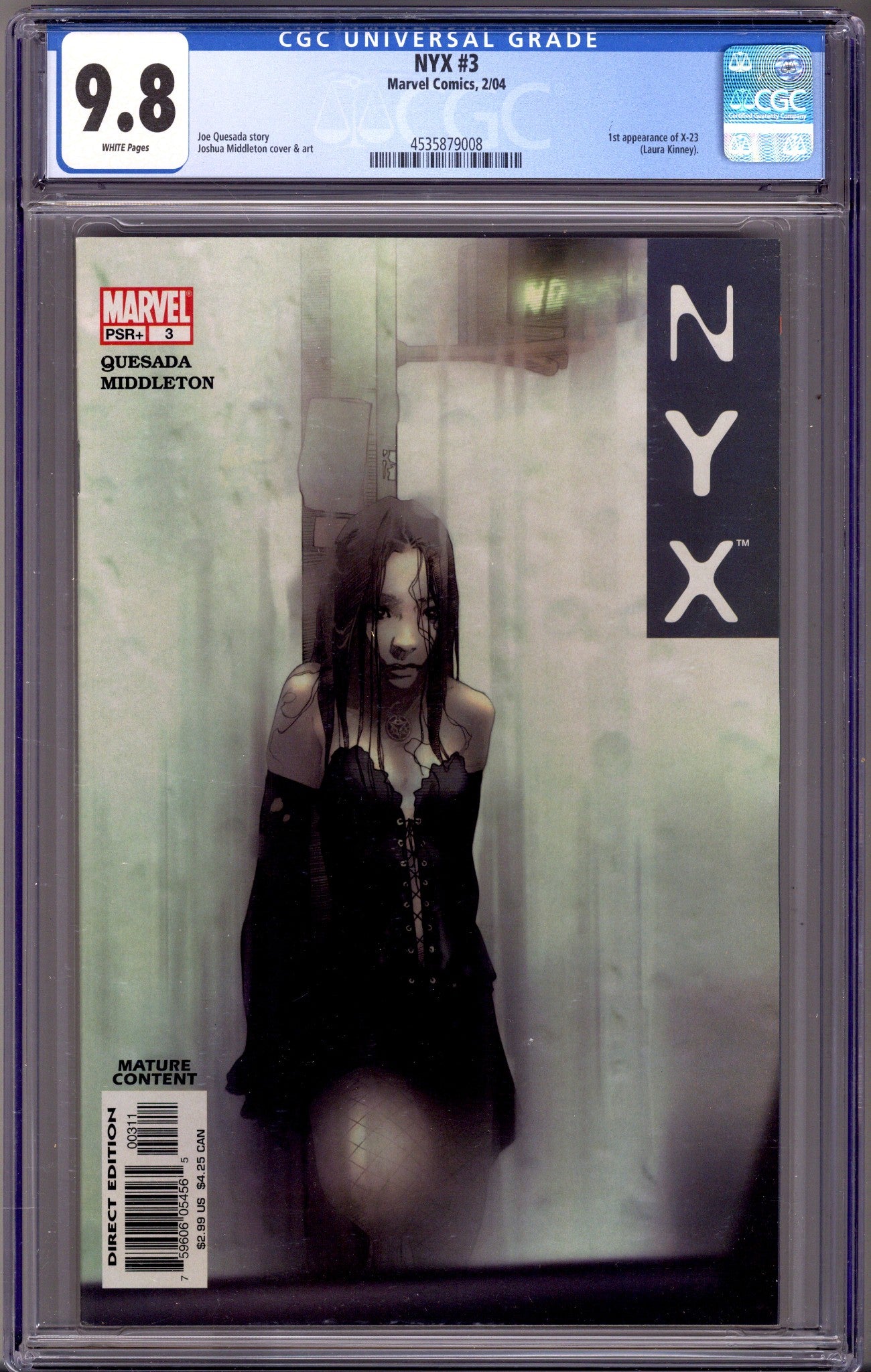 NYX Vol 1 3 CGC 9.8 (NM/M) (2004) 