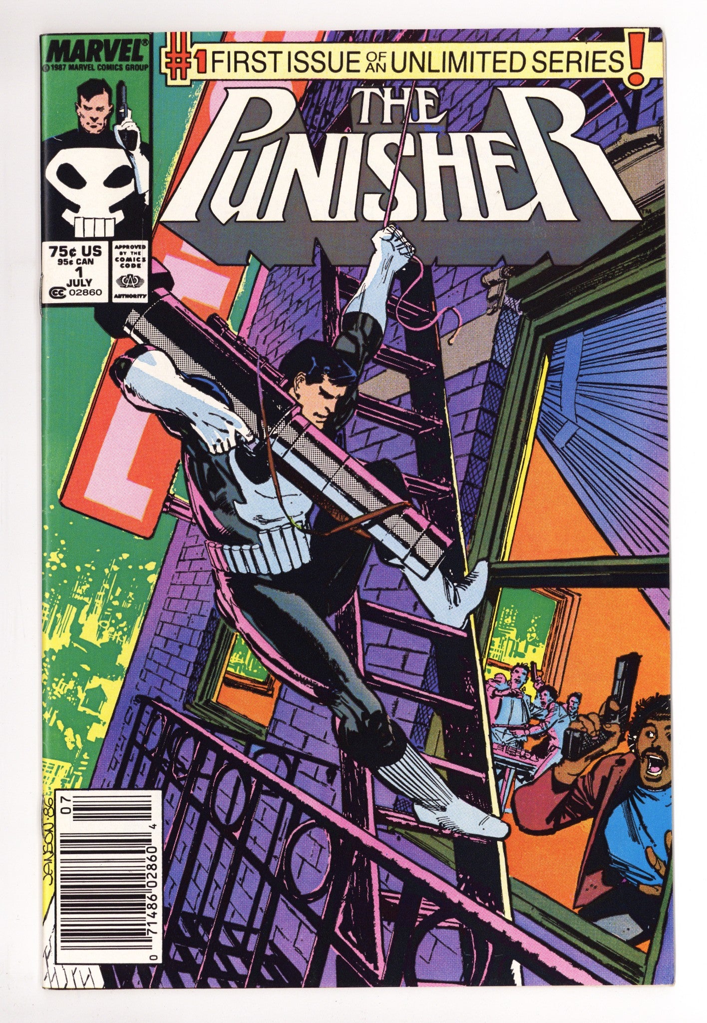 The Punisher Vol 2 1 VF (8.0) (1987) Newsstand 