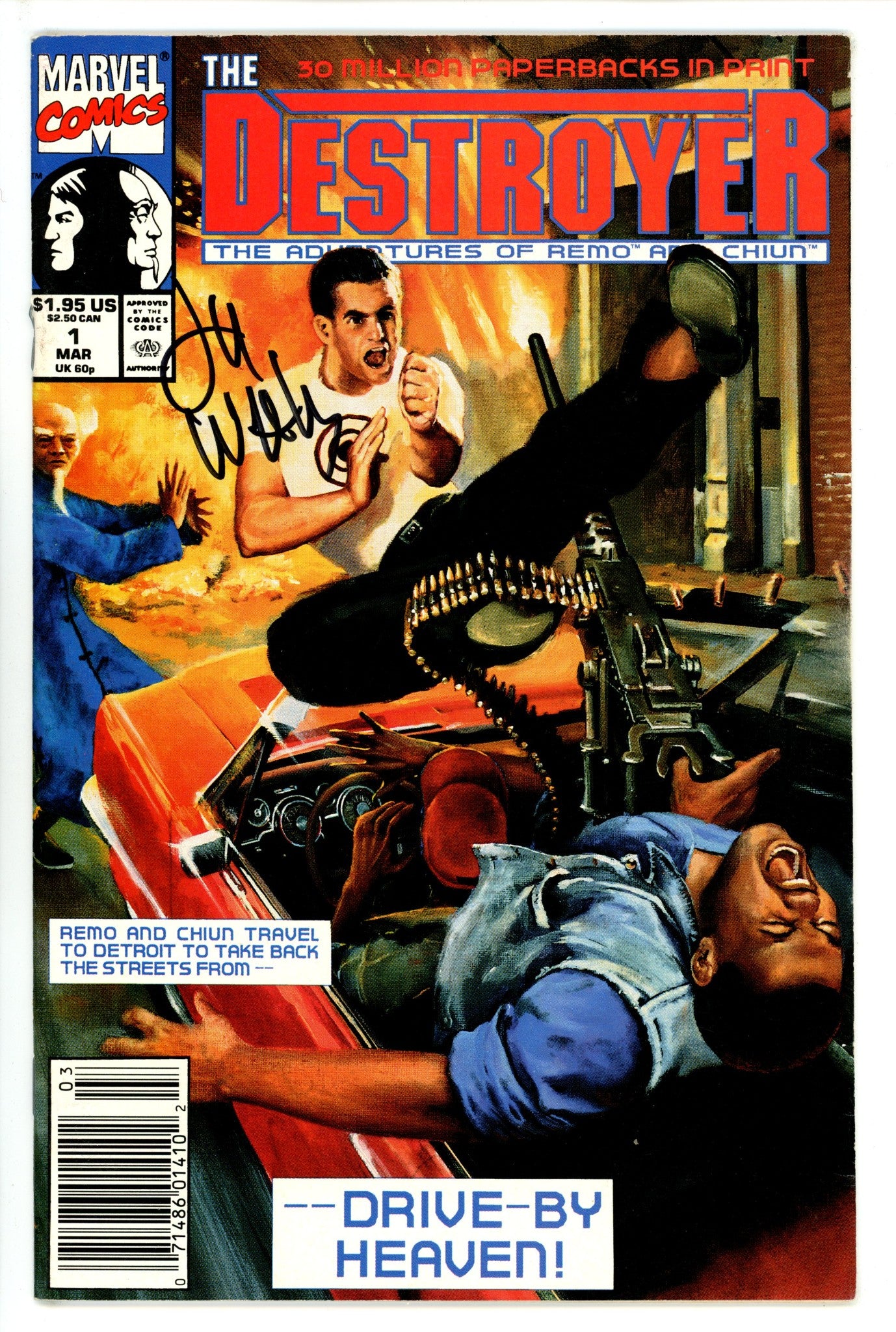 The Destroyer 1 VG/FN Signed Lee Weeks (1991)