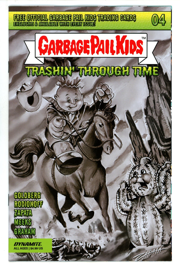 Garbage Pail Kids Through Time 4 Zapata B&W Incentive Variant (2024)