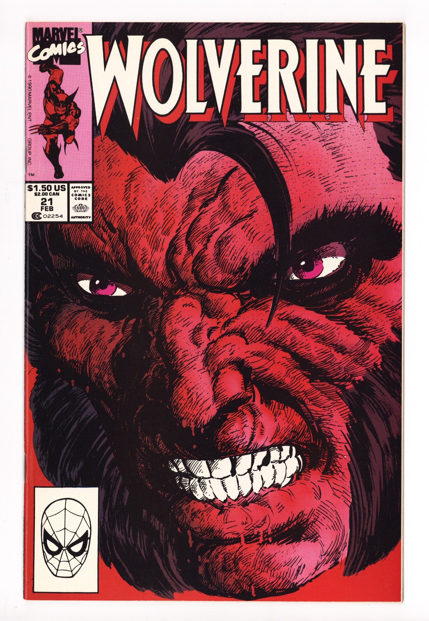 Wolverine Vol 2 21 High Grade (1990) 