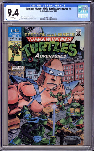 Teenage Mutant Ninja Turtles Adventures Vol 1 3 CGC 9.4 (NM) (1988) Canadian Price Variant