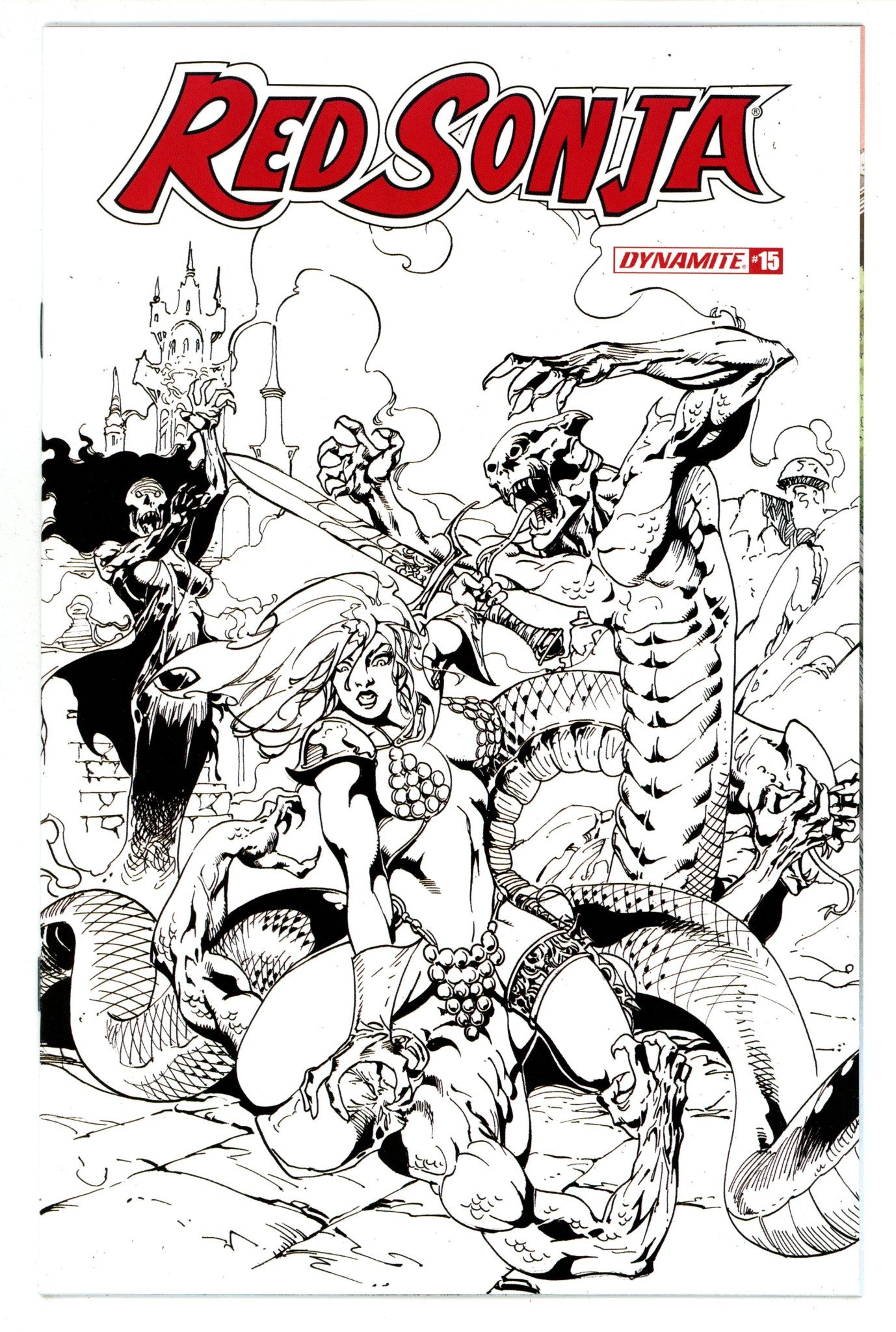 Red Sonja Vol 5 15 High Grade (2020) Castro B&W Incentive Variant 