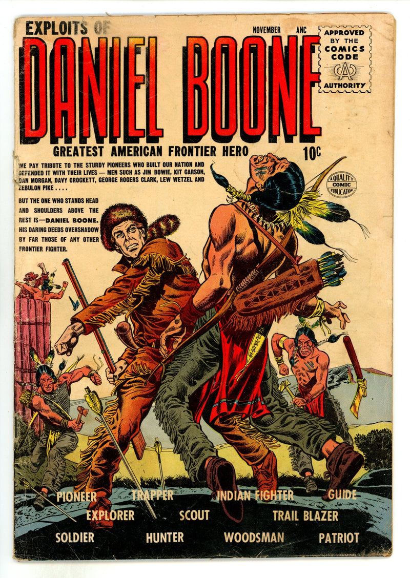Exploits of Daniel Boone 1 GD+ (2.5) (1955) 