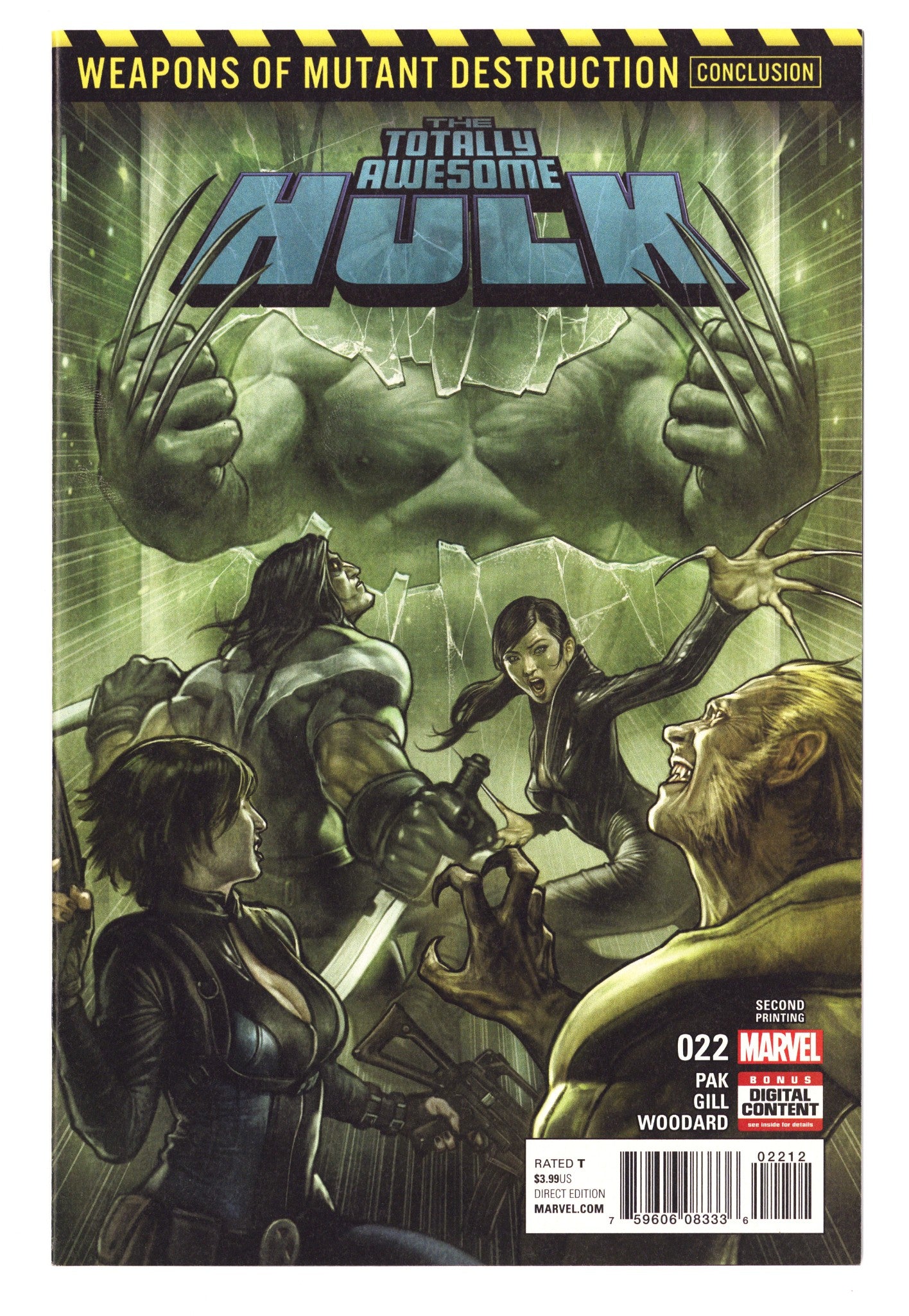 Totally Awesome Hulk 22 NM- (9.2) (2017) 2nd Print 