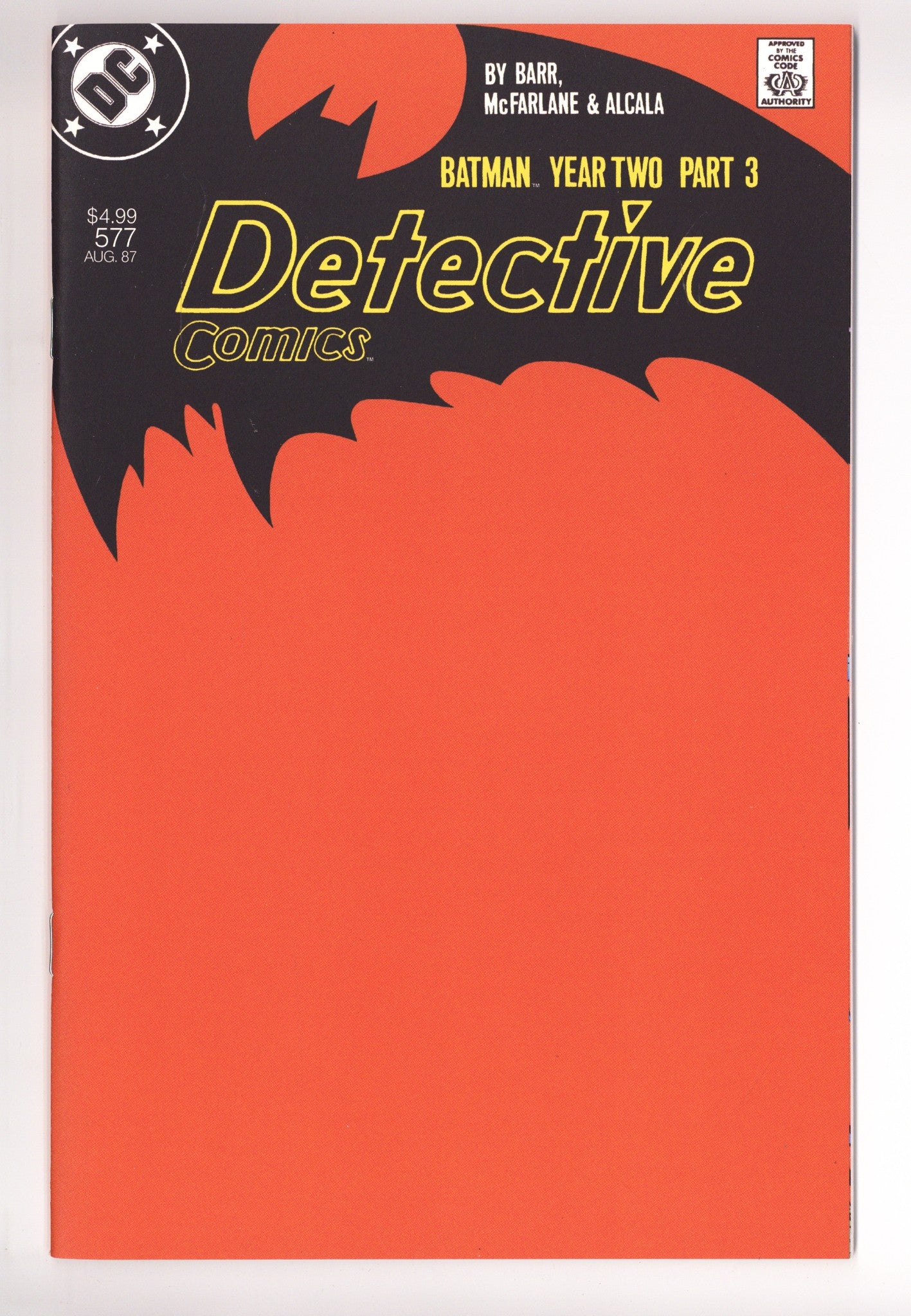Detective Comics Vol 1 577   Facsimile Blank Variant   (2026)