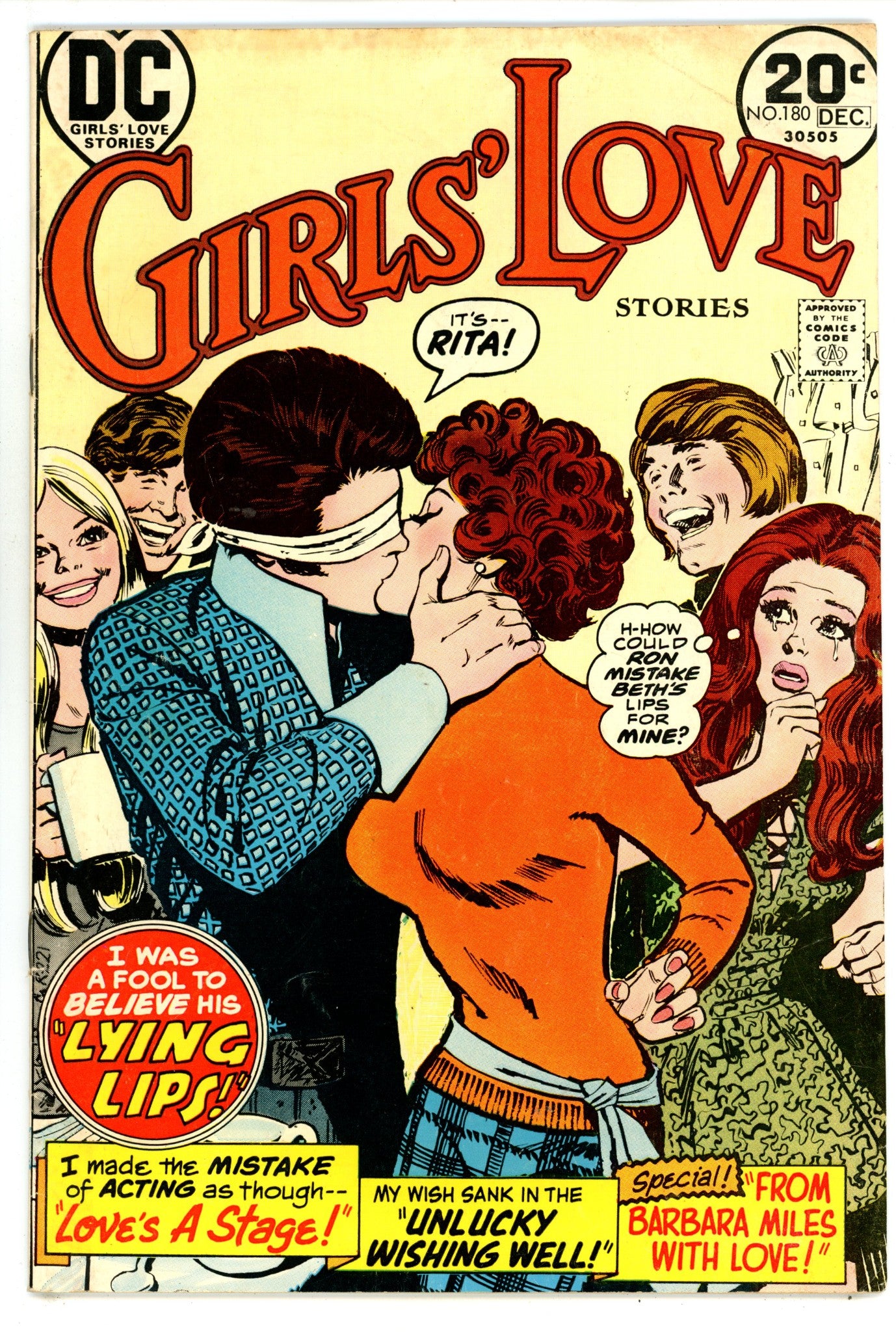 Girls' Love Stories 180 FN- (5.5) (1973) 