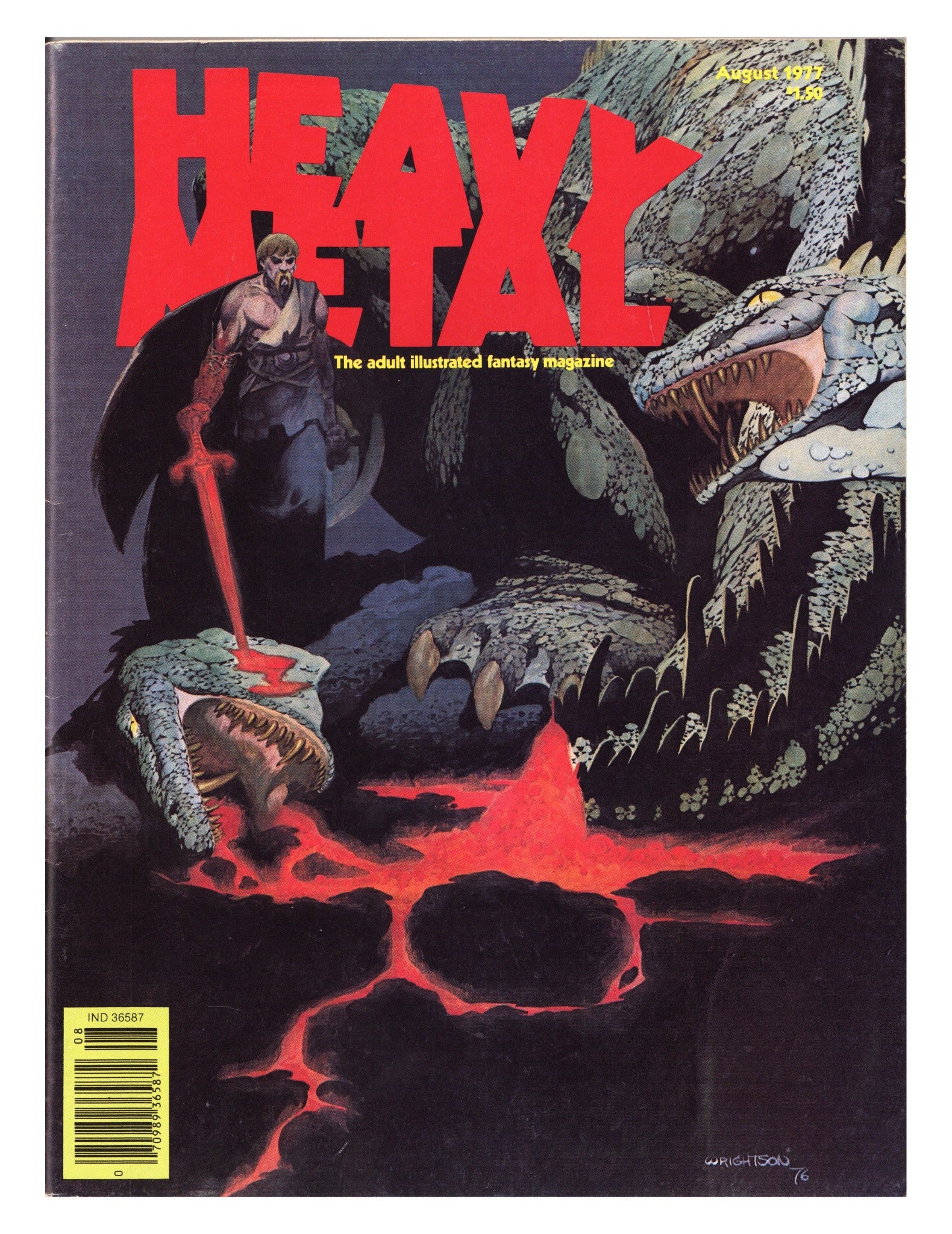 Heavy Metal Magazine Vol 1 5 FN- (5.5) (1977) Newsstand 