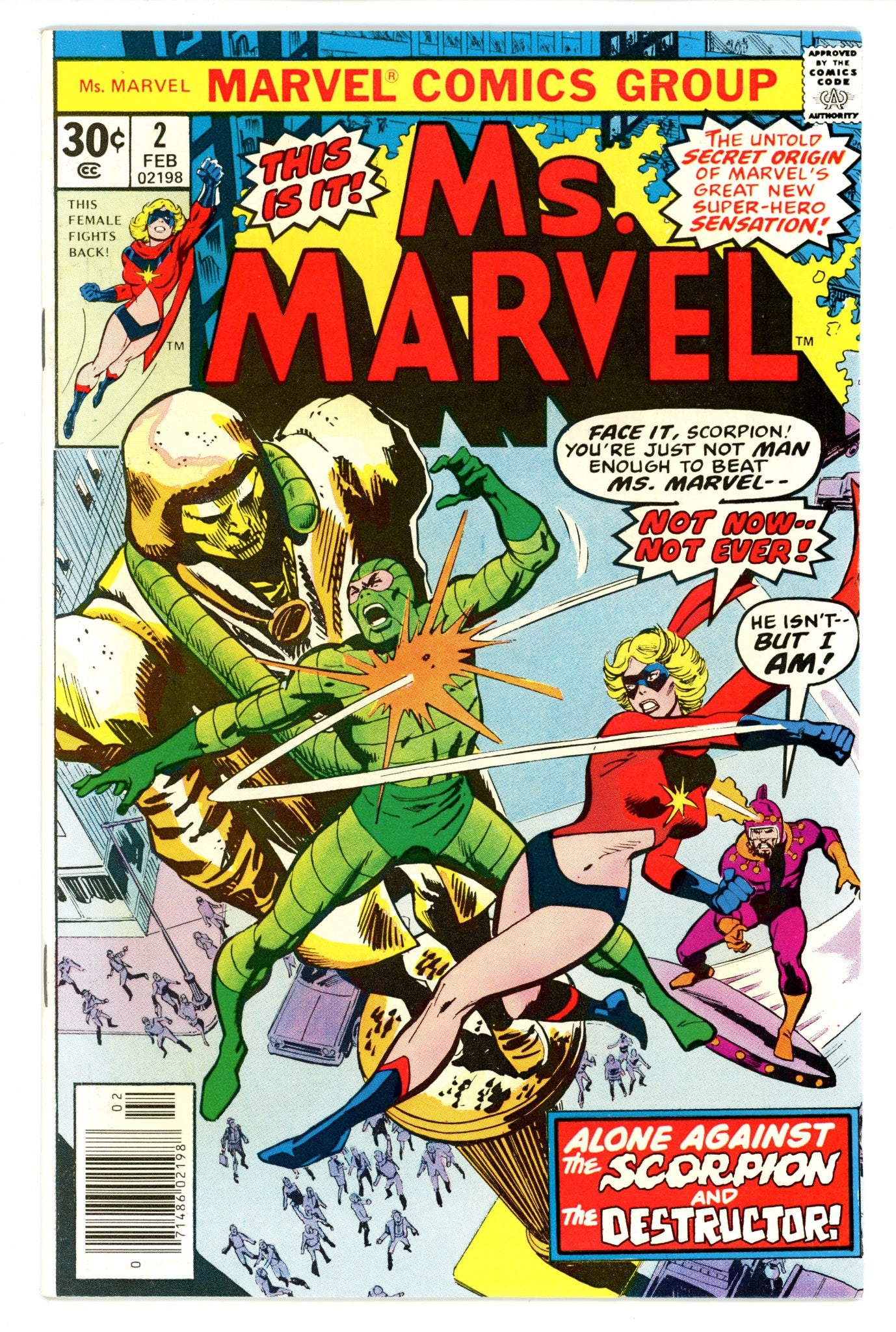 Ms. Marvel Vol 1 2 FN+ (6.5) (1977) 