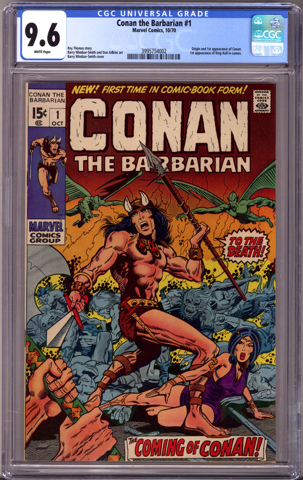 Conan the Barbarian Vol 1 1 CGC 9.6 (NM+) (1970) 