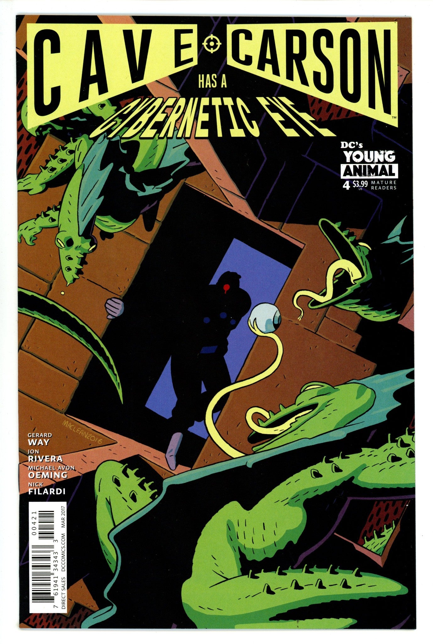 Cave Carson Has a Cybernetic Eye 4 High Grade (2017) MacLean Variant 