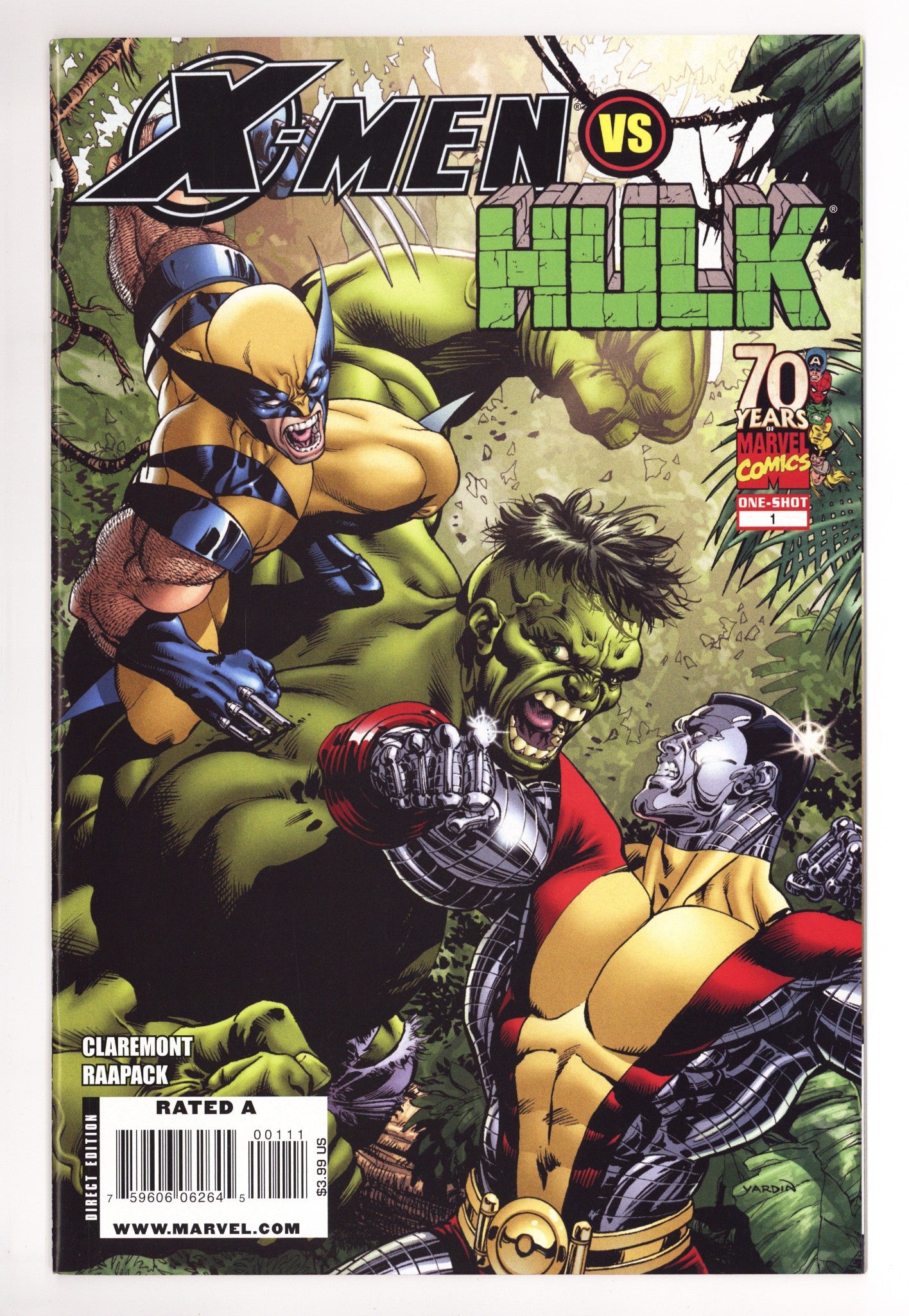 X-Men vs. Hulk 1 Mid Grade (2009) 