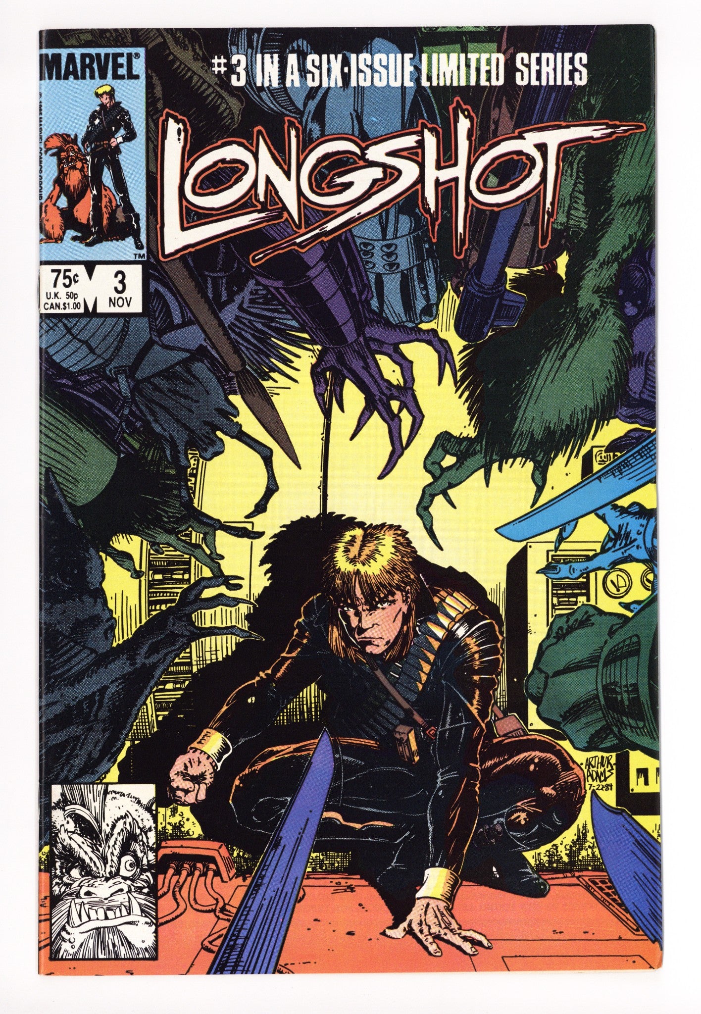 Longshot Vol 1 3 VF+ (8.5) (1985) 