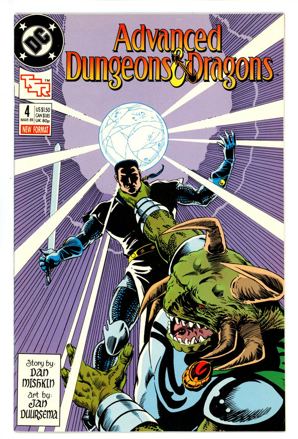 Advanced Dungeons & Dragons Comic Book 4 Mid Grade (1989)