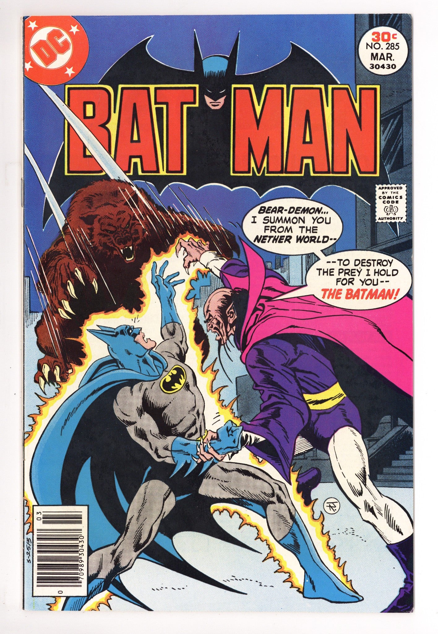 Batman Vol 1 285 VF (8.0) (1977) 