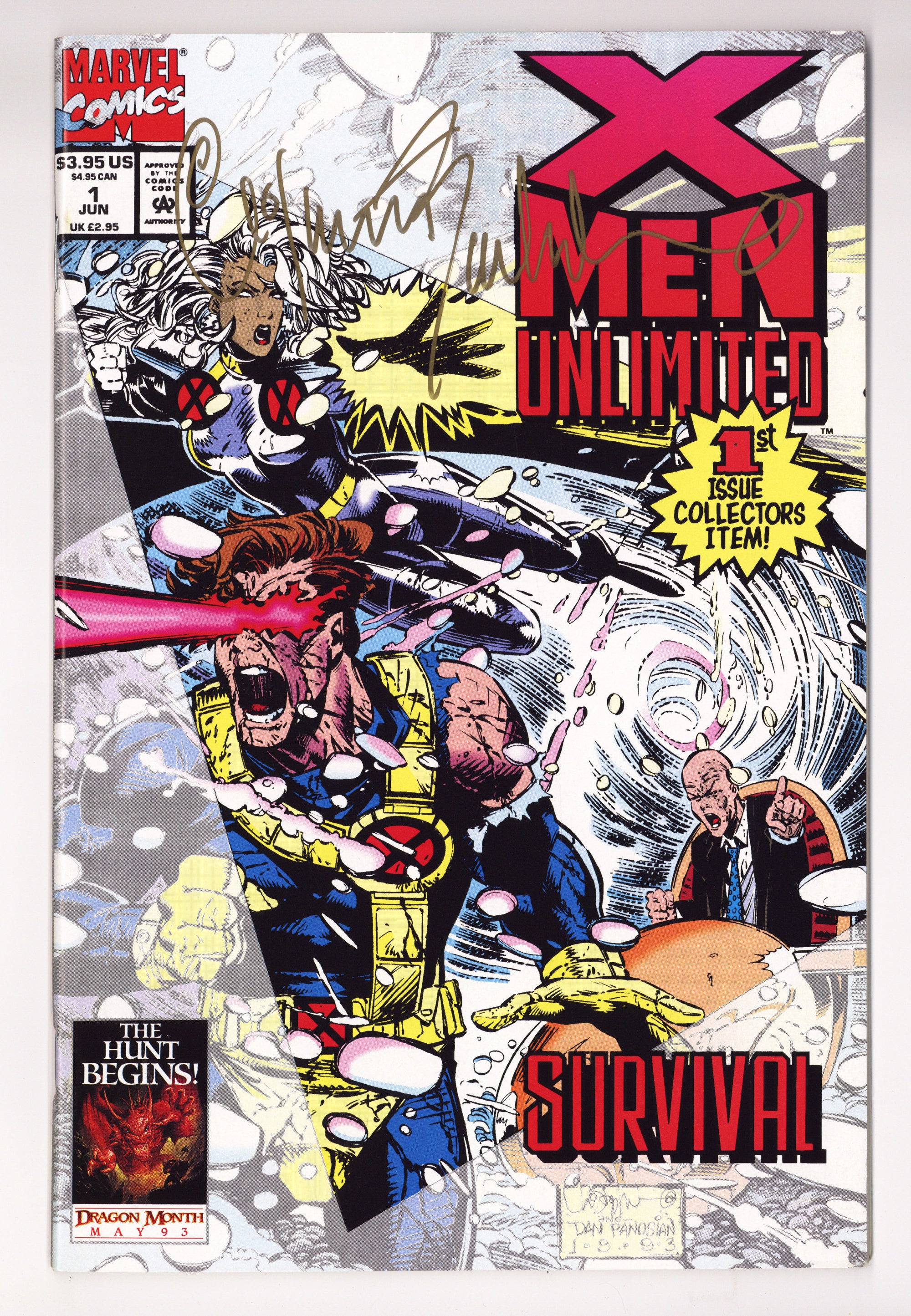 X-Men Unlimited Vol 1 1 VF+ (8.5) (1993) Signed x1 Cover Chris Bachalo 
