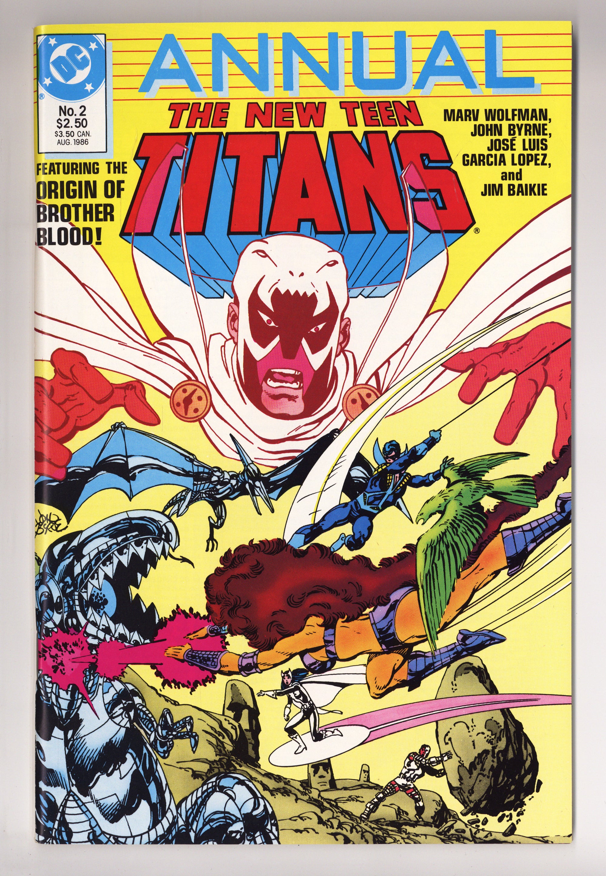 The New Teen Titans Annual Vol 2 2 High Grade (1986) 