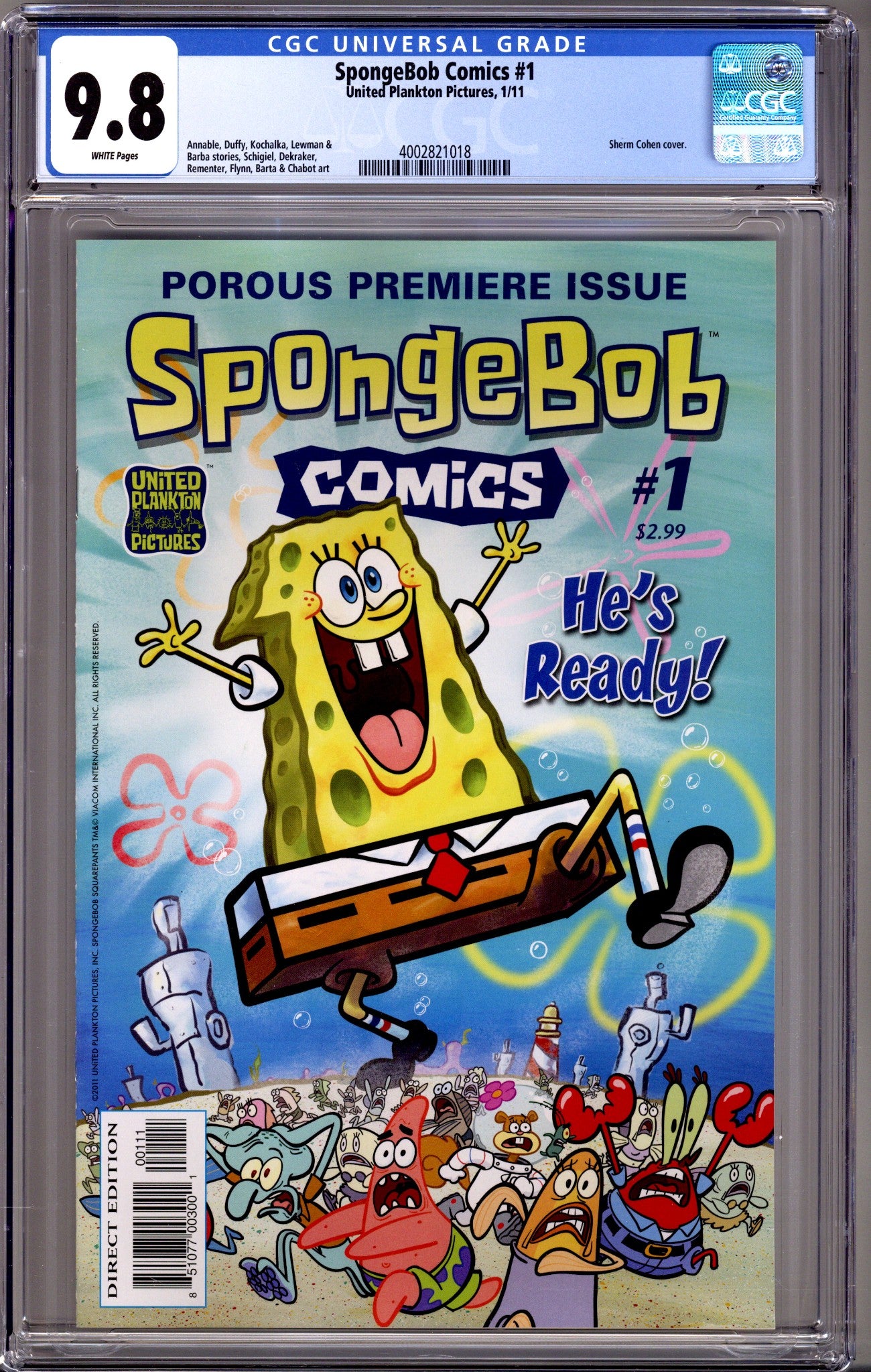 SpongeBob Comics 1 CGC 9.8 (NM/M) (2011) 