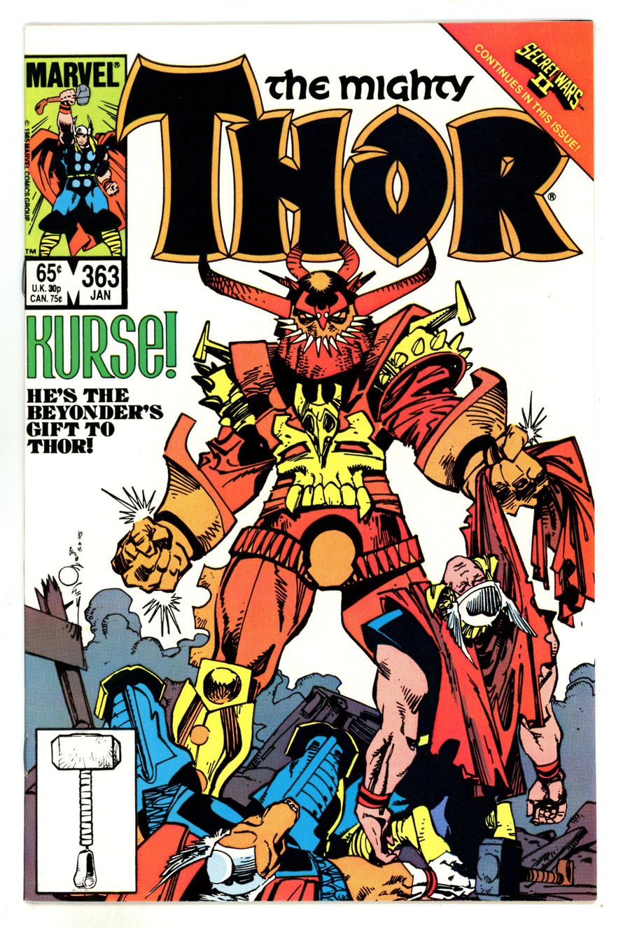 Thor Vol 1 363  VF+ (8.5)  (1986)  