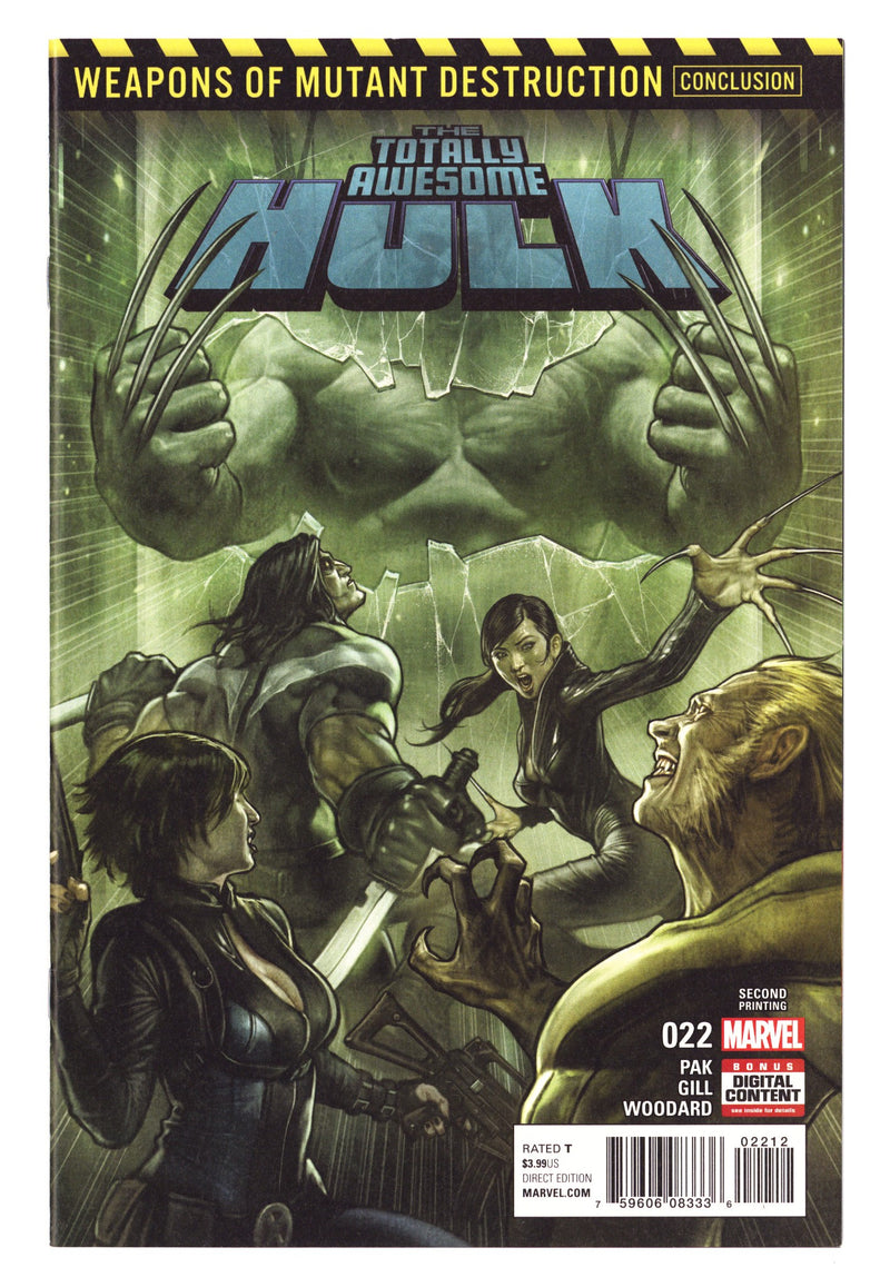 Totally Awesome Hulk 22 NM (9.4) (2017) 2nd Print 