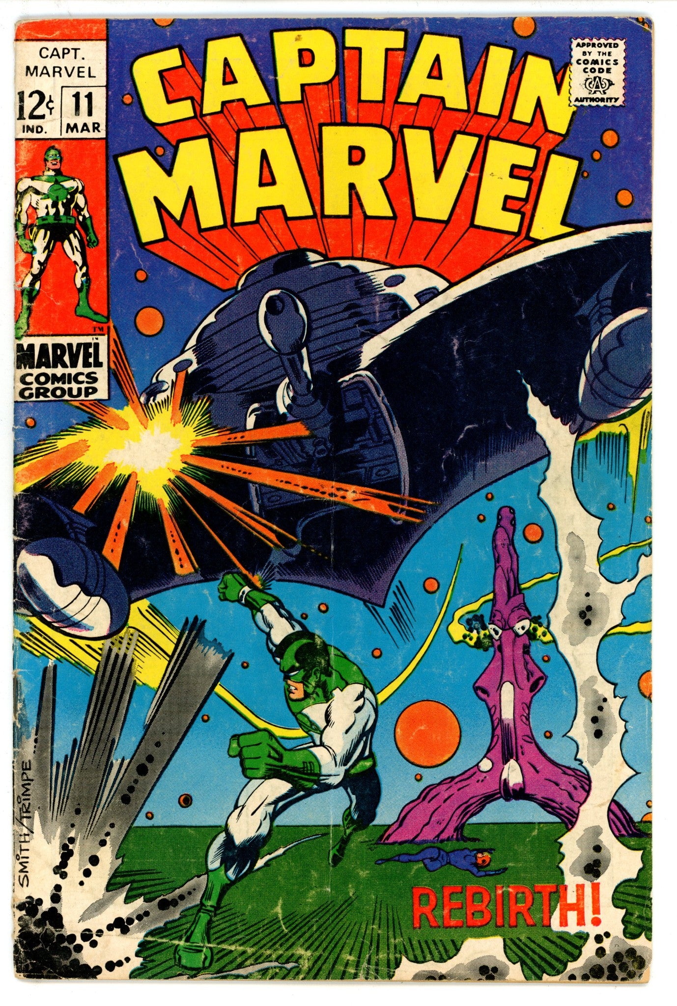 Captain Marvel Vol 1 11 GD/VG (3.0) (1969) 