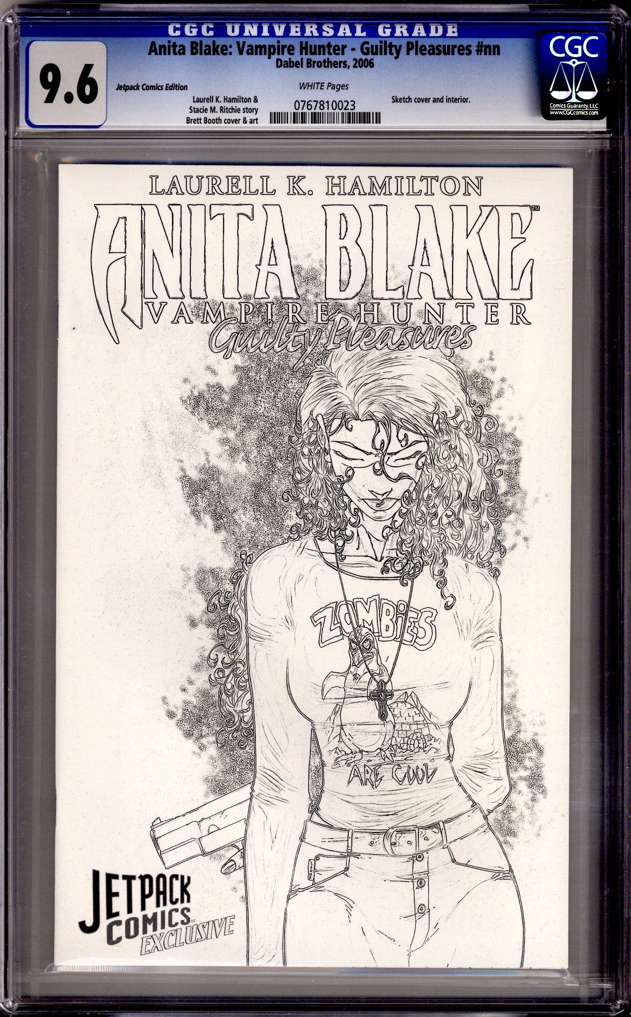 Anita Blake: Vampire Hunter in Guilty Pleasures 1 CGC 9.6 (NM+) (2006) Booth Sketch Exclusive Variant 