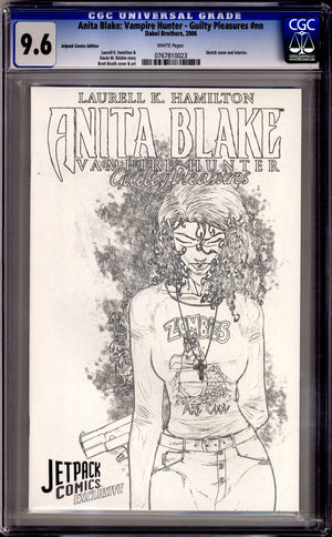 Anita Blake: Vampire Hunter in Guilty Pleasures 1 CGC 9.6 (NM+) (2006) Booth Sketch Exclusive Variant