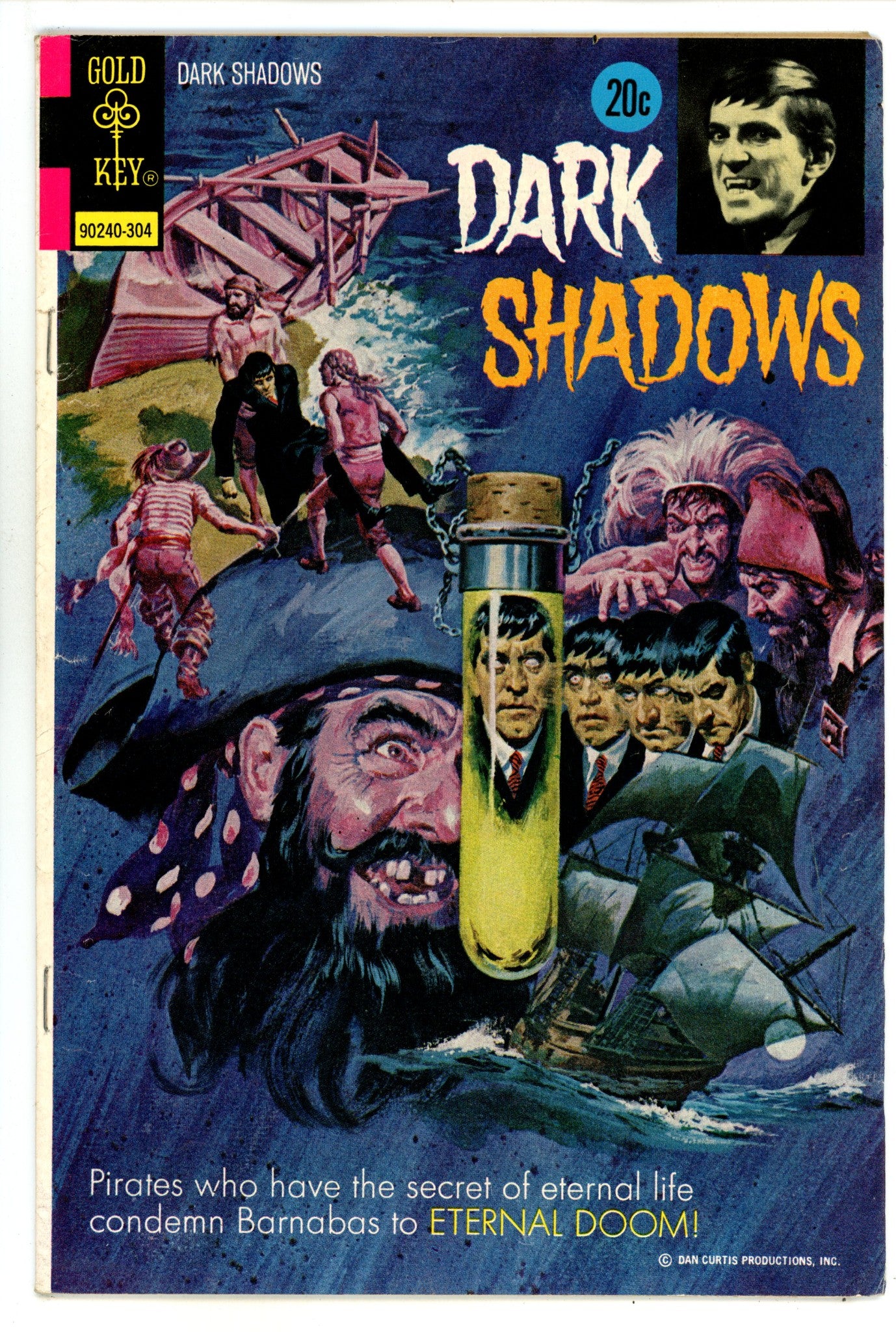 Dark Shadows 19 FN (6.0) 20¬¢ Variant (1973) 