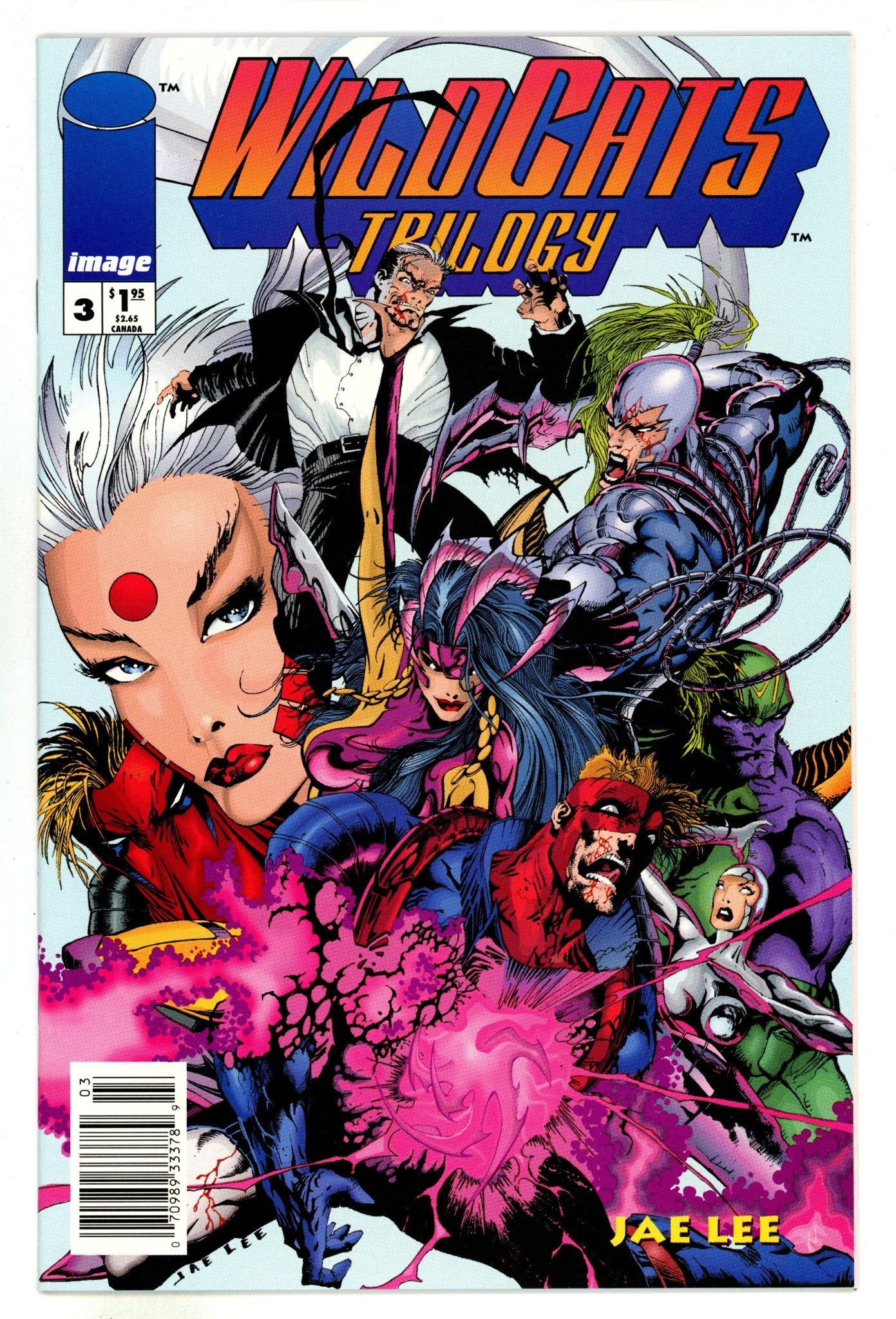 WildC.A.T.s Trilogy 3 NM- (9.2) (1993) Newsstand 
