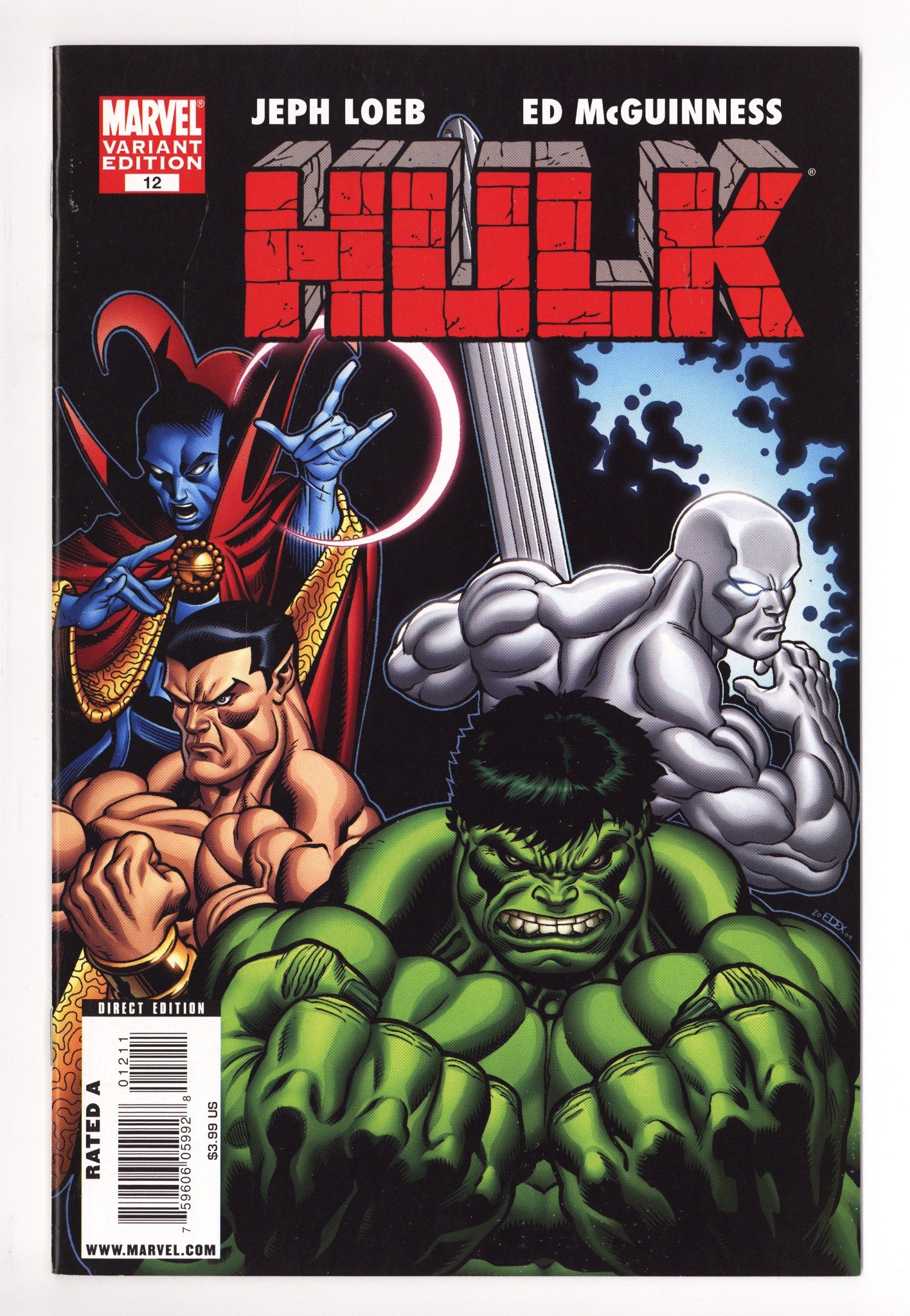 Hulk Vol 1 12 High Grade (2009) McGuinness Variant 