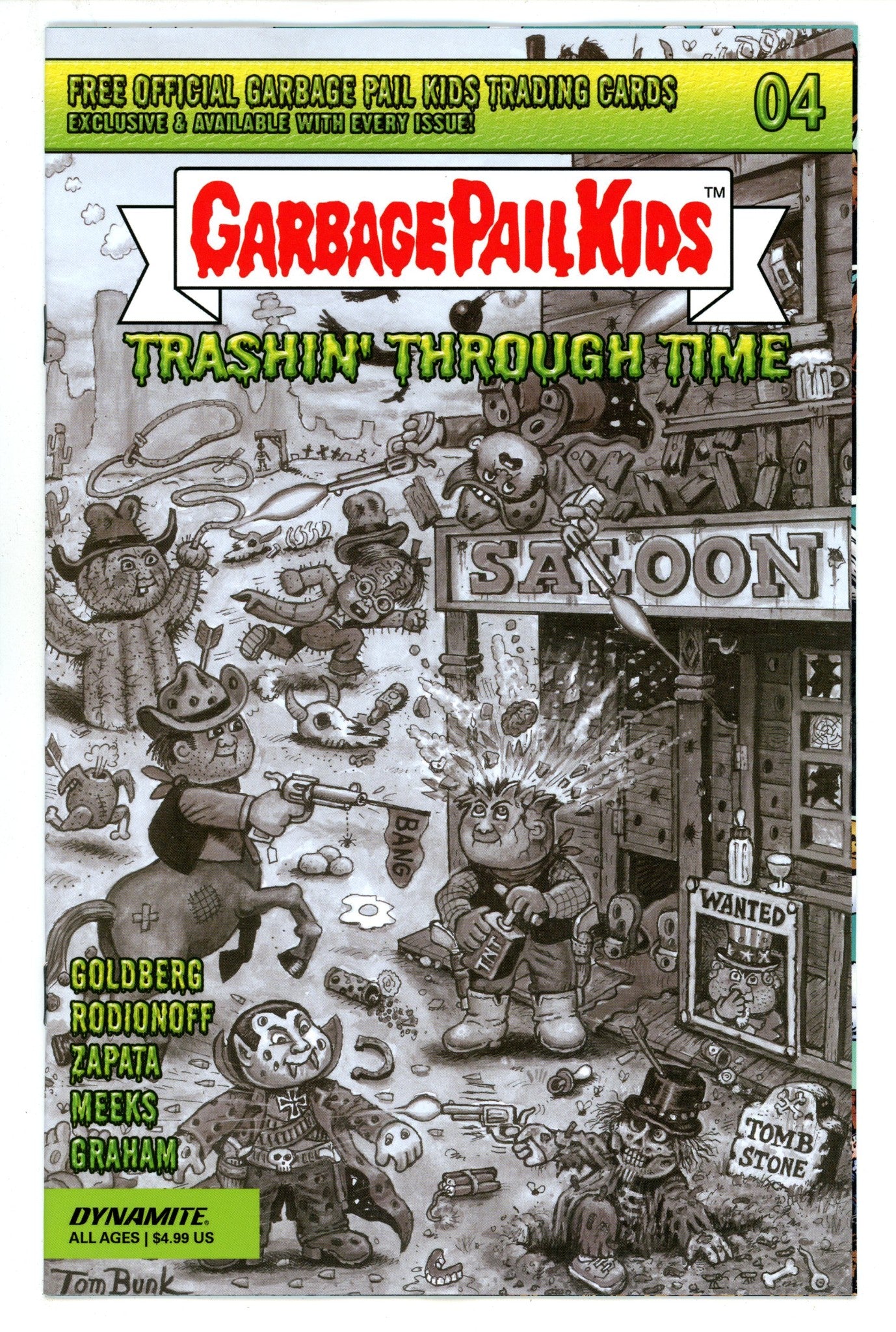 Garbage Pail Kids Through Time 4 Bunk B&W Incentive Variant (2024)