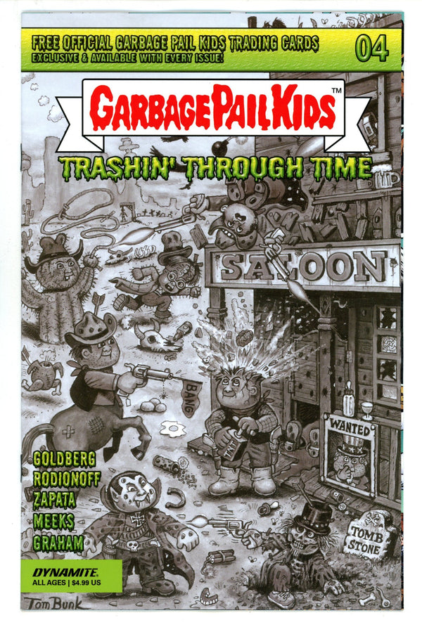 Garbage Pail Kids Through Time 4 Bunk B&W Incentive Variant (2024)