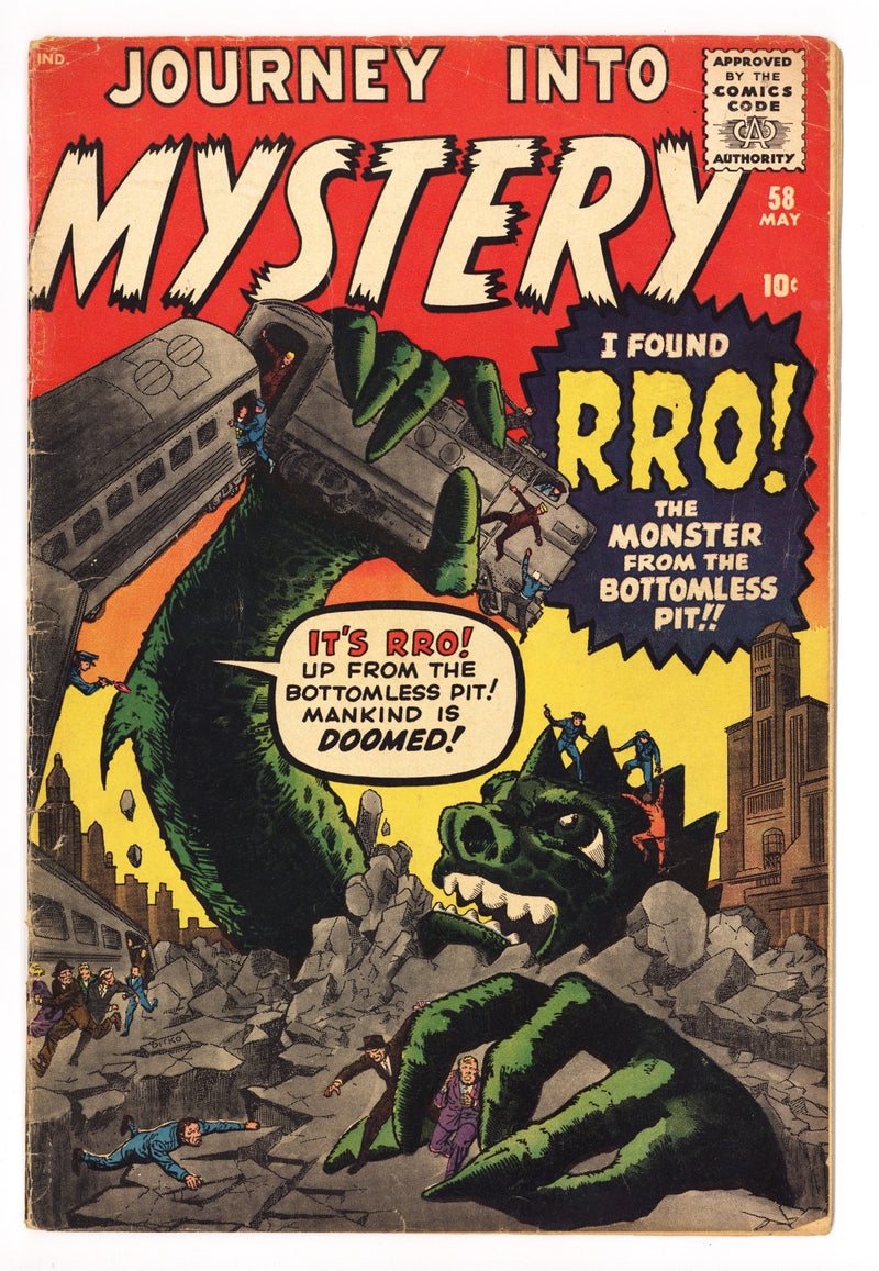 Journey into Mystery Vol 1 58 VG- (3.5) (1960) 