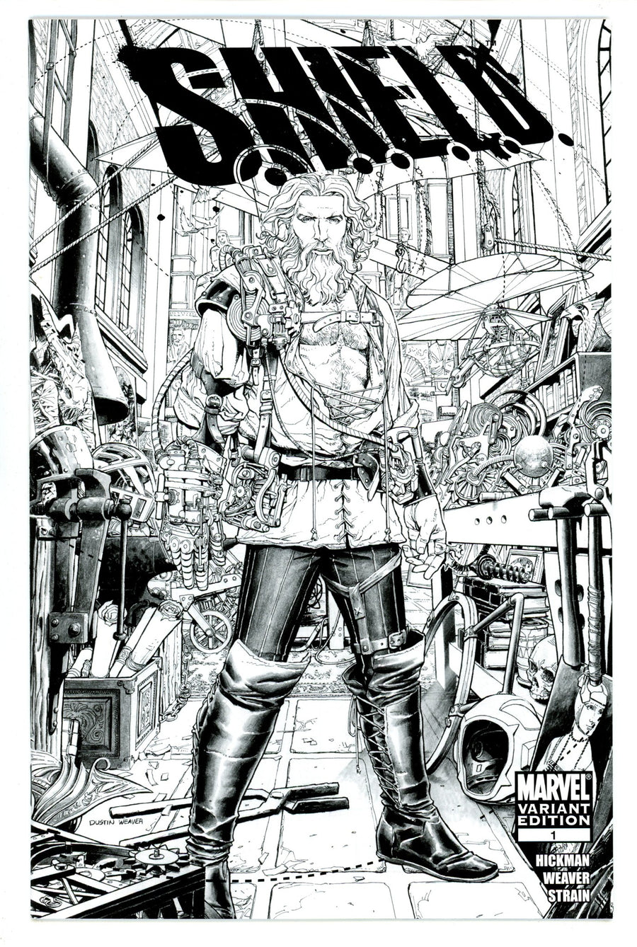 S.H.I.E.L.D. Vol 1 1 High Grade (2010) Weaver B&W Variant 