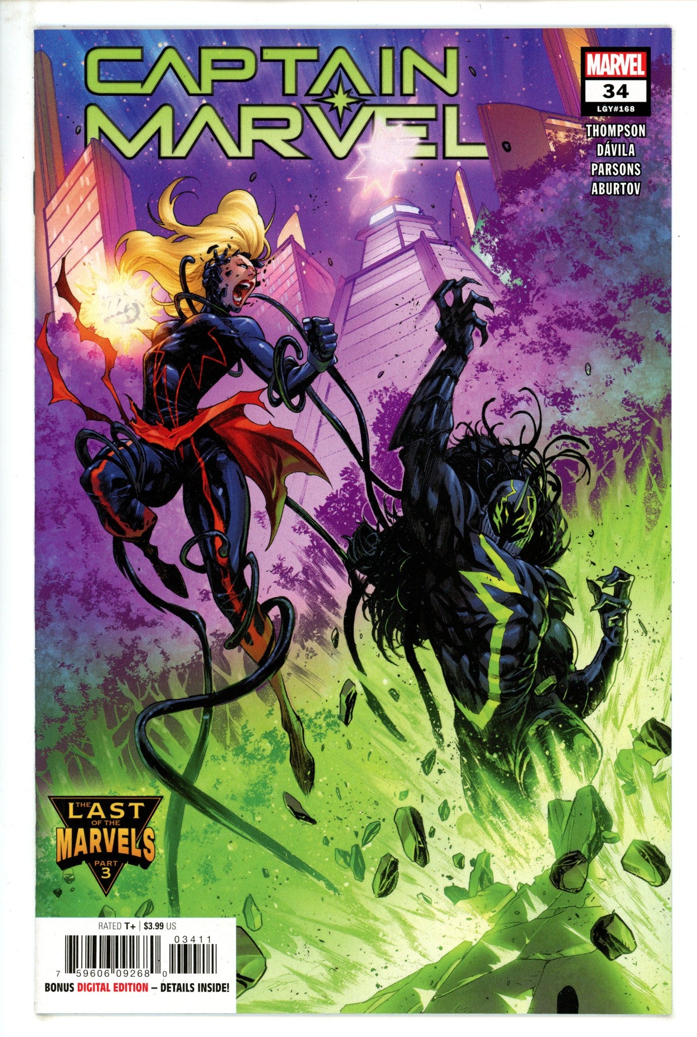 Captain Marvel Vol 11 34 (168) High Grade (2022) 