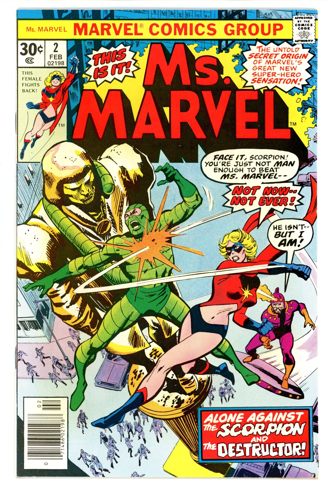 Ms. Marvel Vol 1 2 VF (8.0) (1977) 