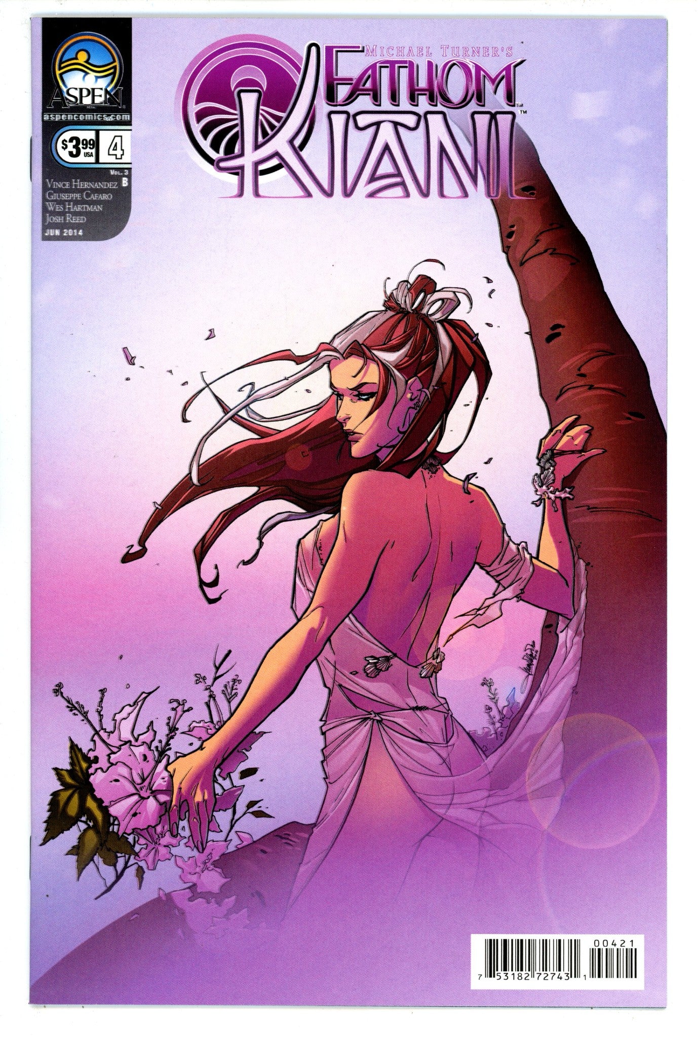 Michael Turner's Fathom: Kiani Vol 3 4 High Grade (2014) Valentino Variant 