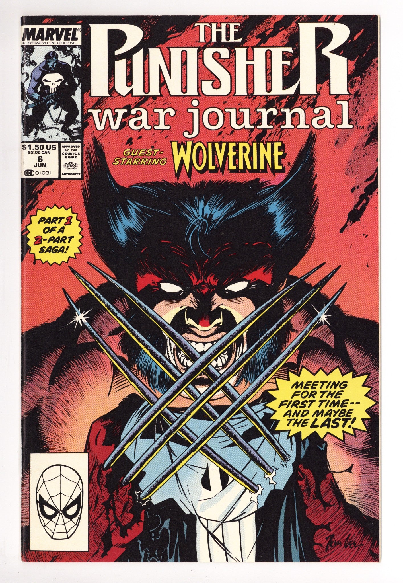The Punisher War Journal Vol 1 6 FN- (5.5) (1989) 