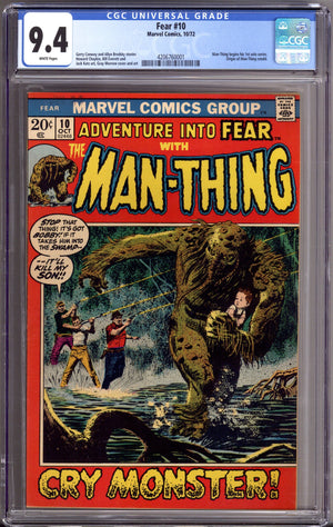 Fear 10 CGC 9.4 (NM) (1972)