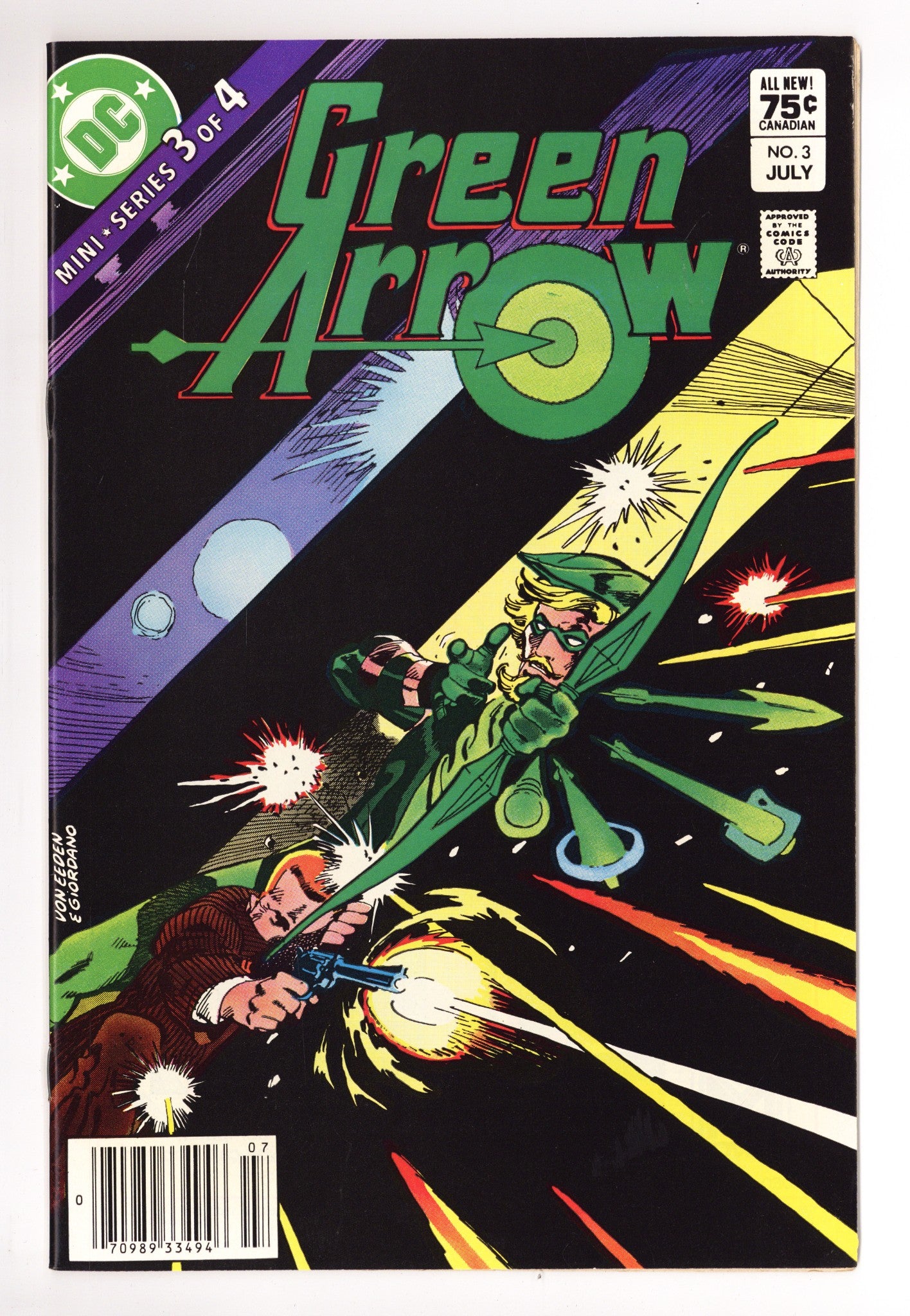 Green Arrow Vol 1 3 VF/NM (9.0) (1983) Canadian Price Variant 