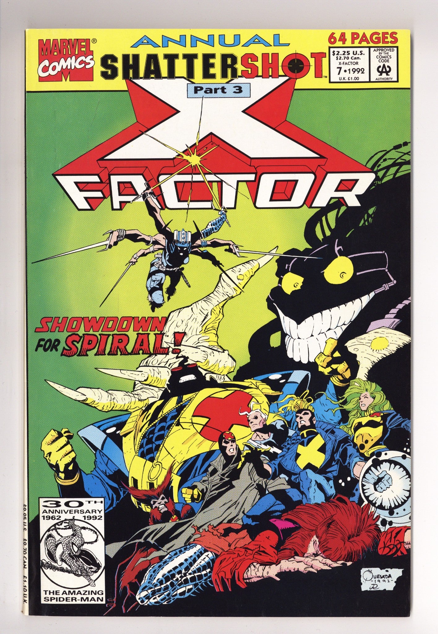 X-Factor Annual Vol 1 7 High Grade (1992) 