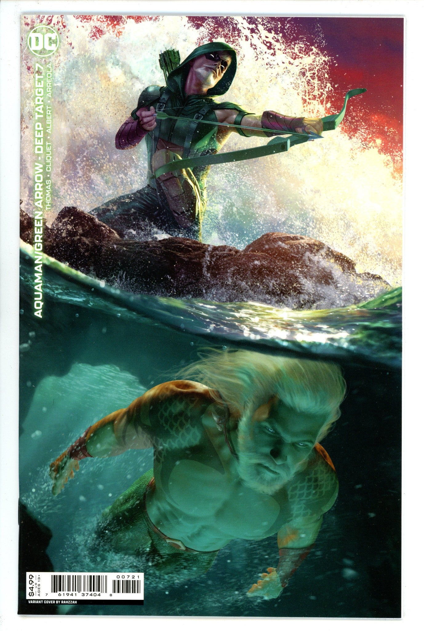 Aquaman / Green Arrow - Deep Target 7 High Grade (2022) Rahzzah Variant 