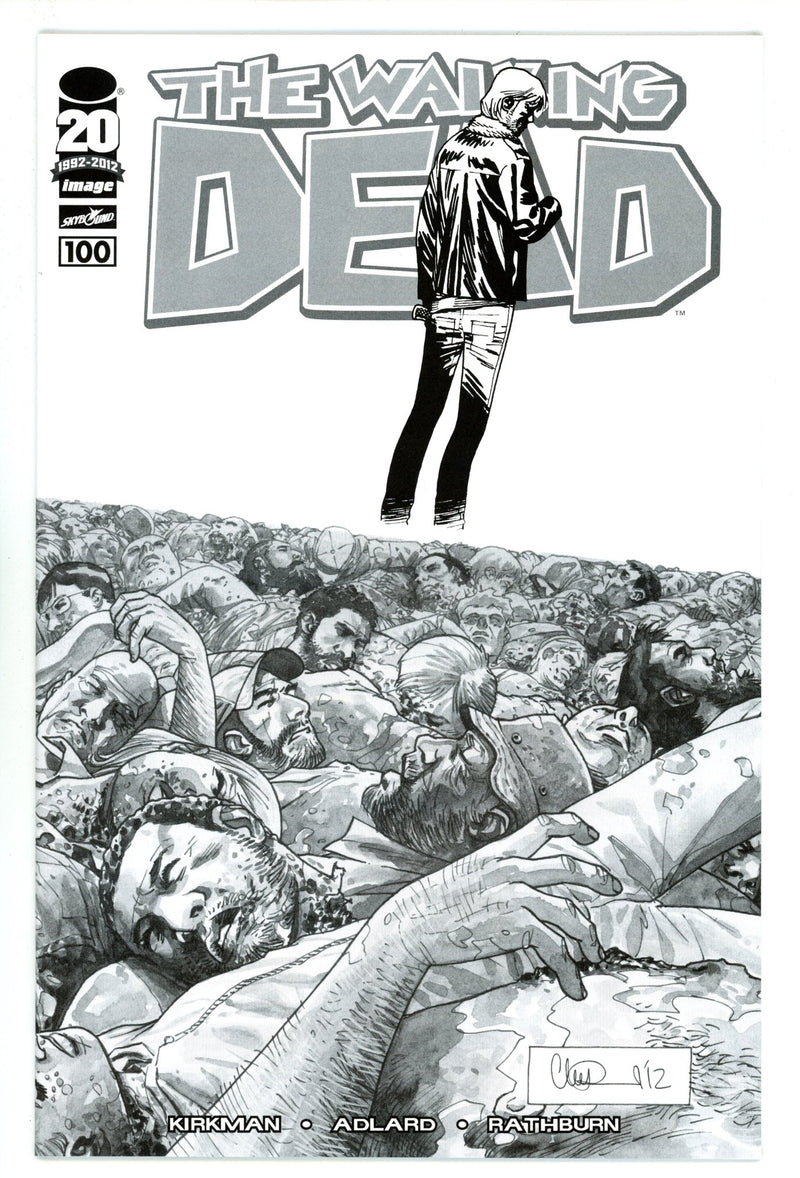 The Walking Dead 100 NM (9.4) (2012) Adlard B&W Incentive Variant 