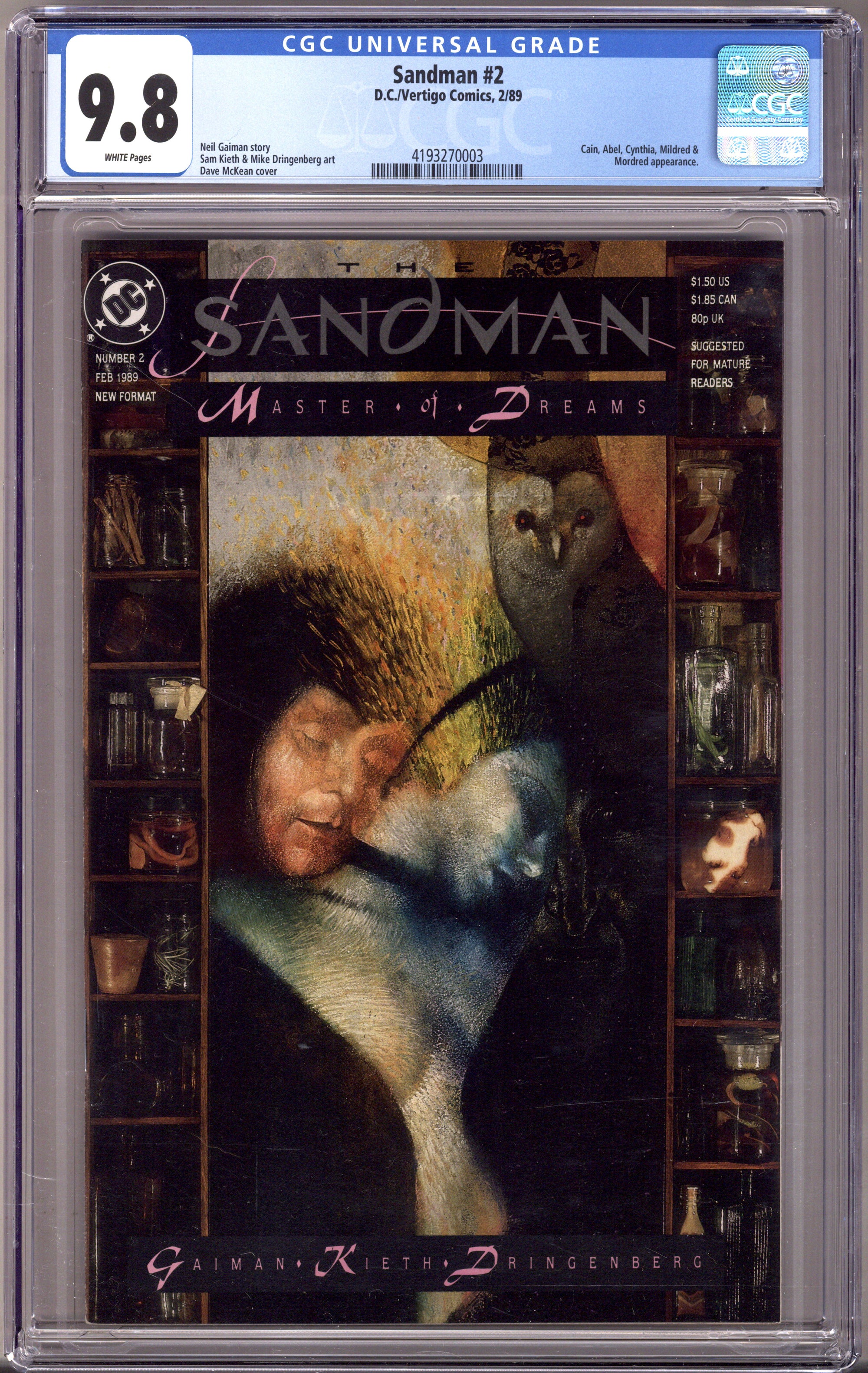 Sandman Vol 2 2 CGC 9.8 (NM/M) (1989) 