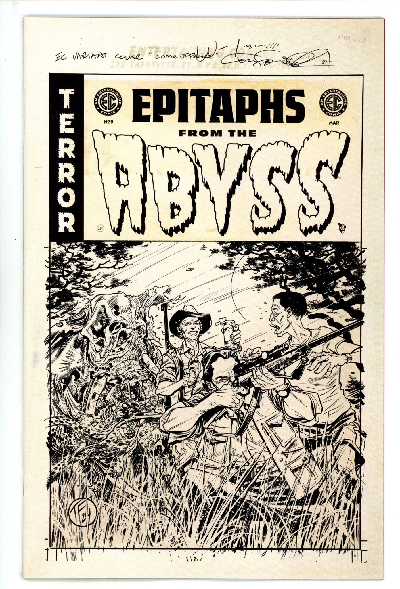 EC Epitaphs From The Abyss 9 Fowler B&W Incentive Variant NM- (2025)