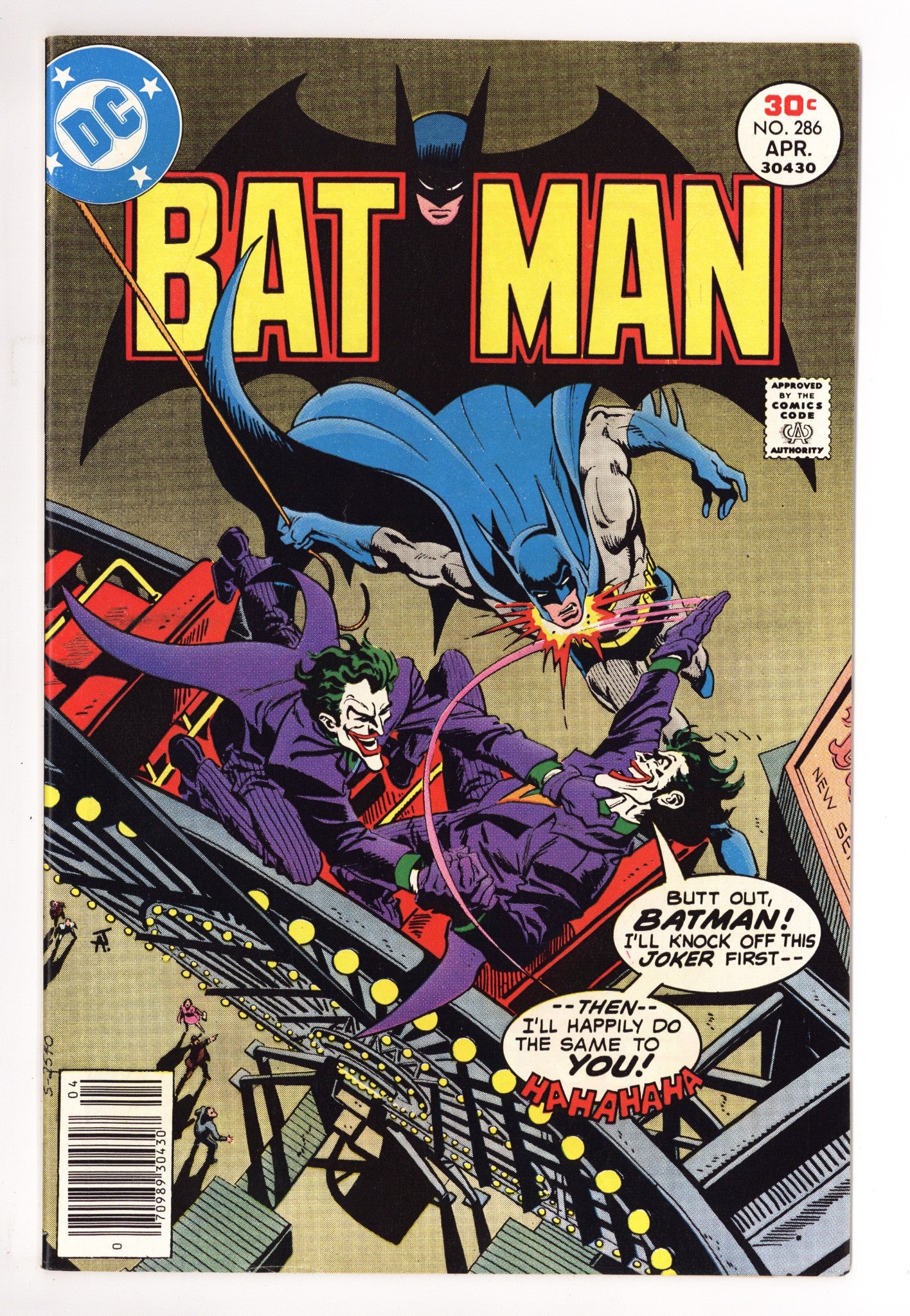 Batman Vol 1 286 VF+ (8.5) (1977) 