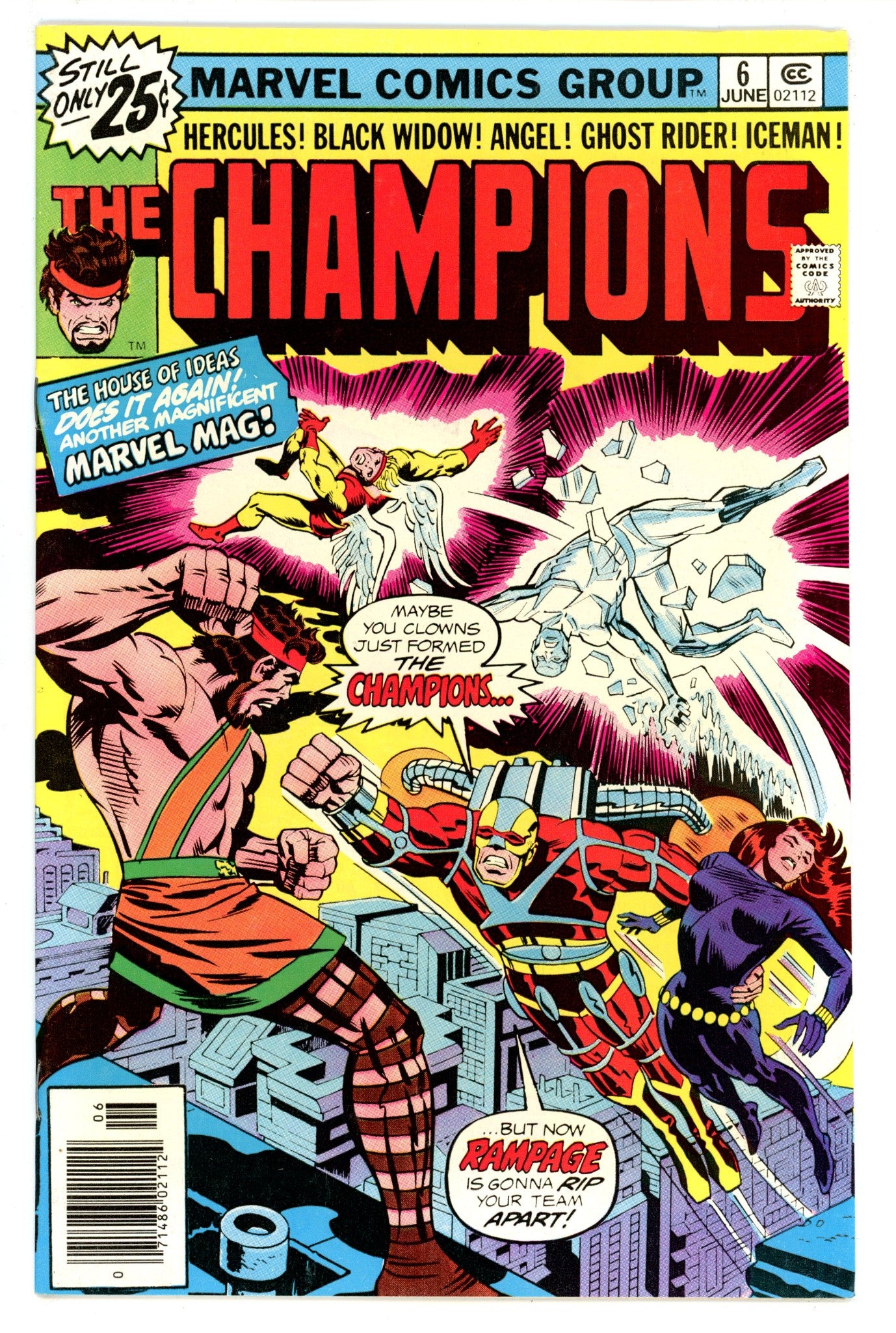The Champions Vol 1 6 VF+ (8.5) (1976) 
