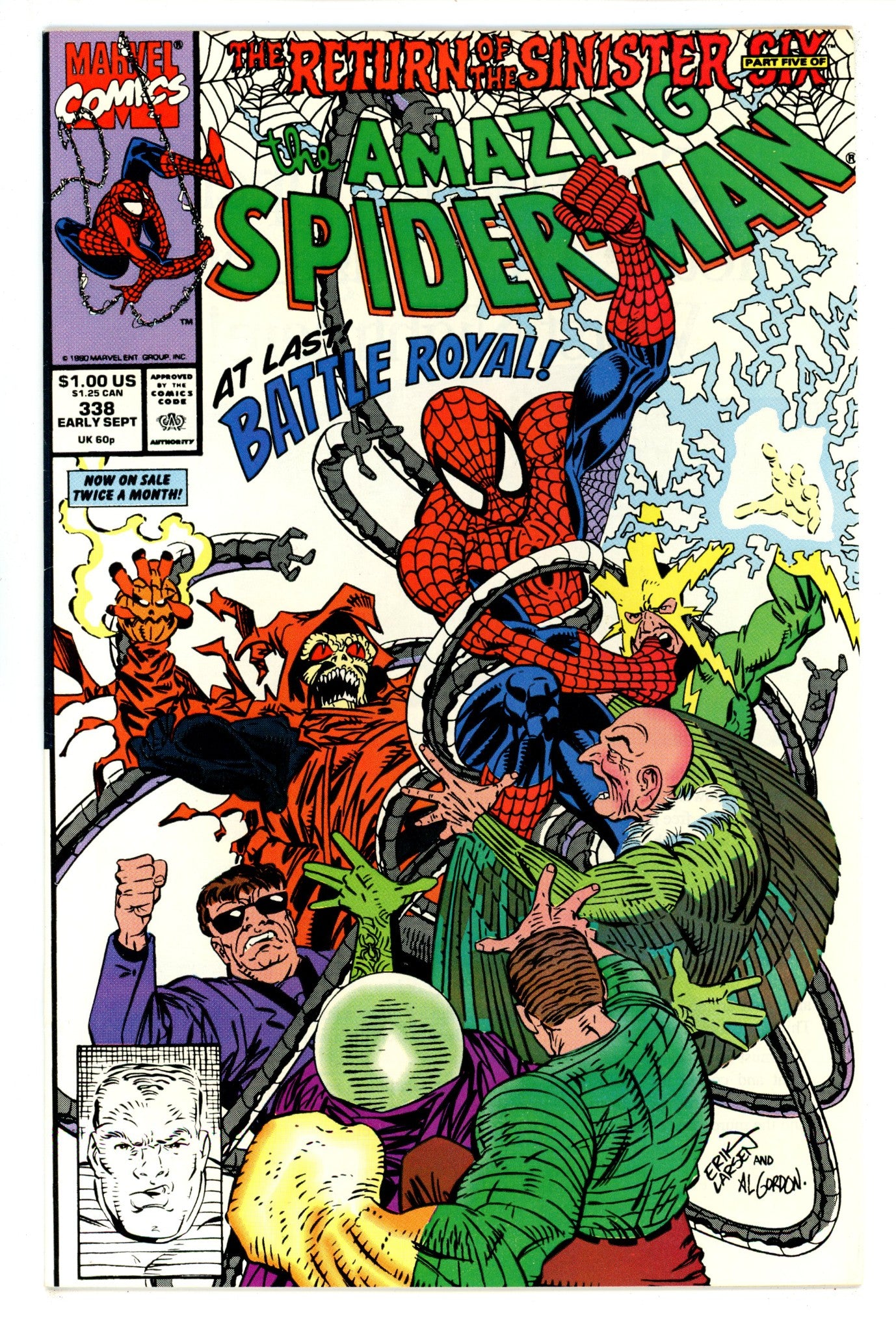 The Amazing Spider-Man Vol 1 338 NM- (9.2) (1990) 