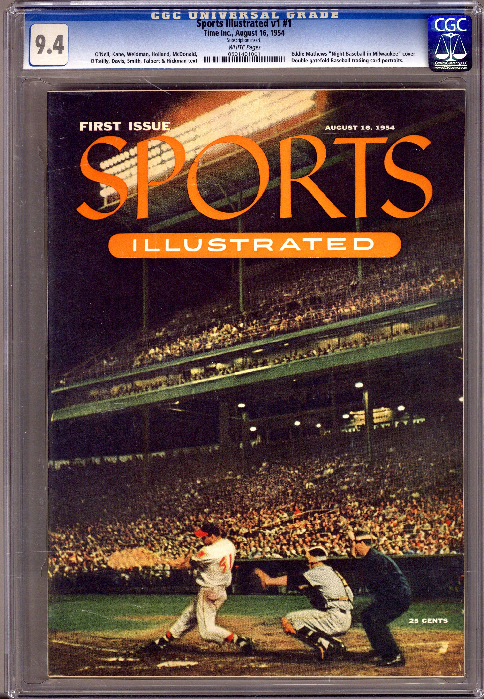 Sports Illustrated Vol 1 1 CGC 9.4 (NM) (1954) 
